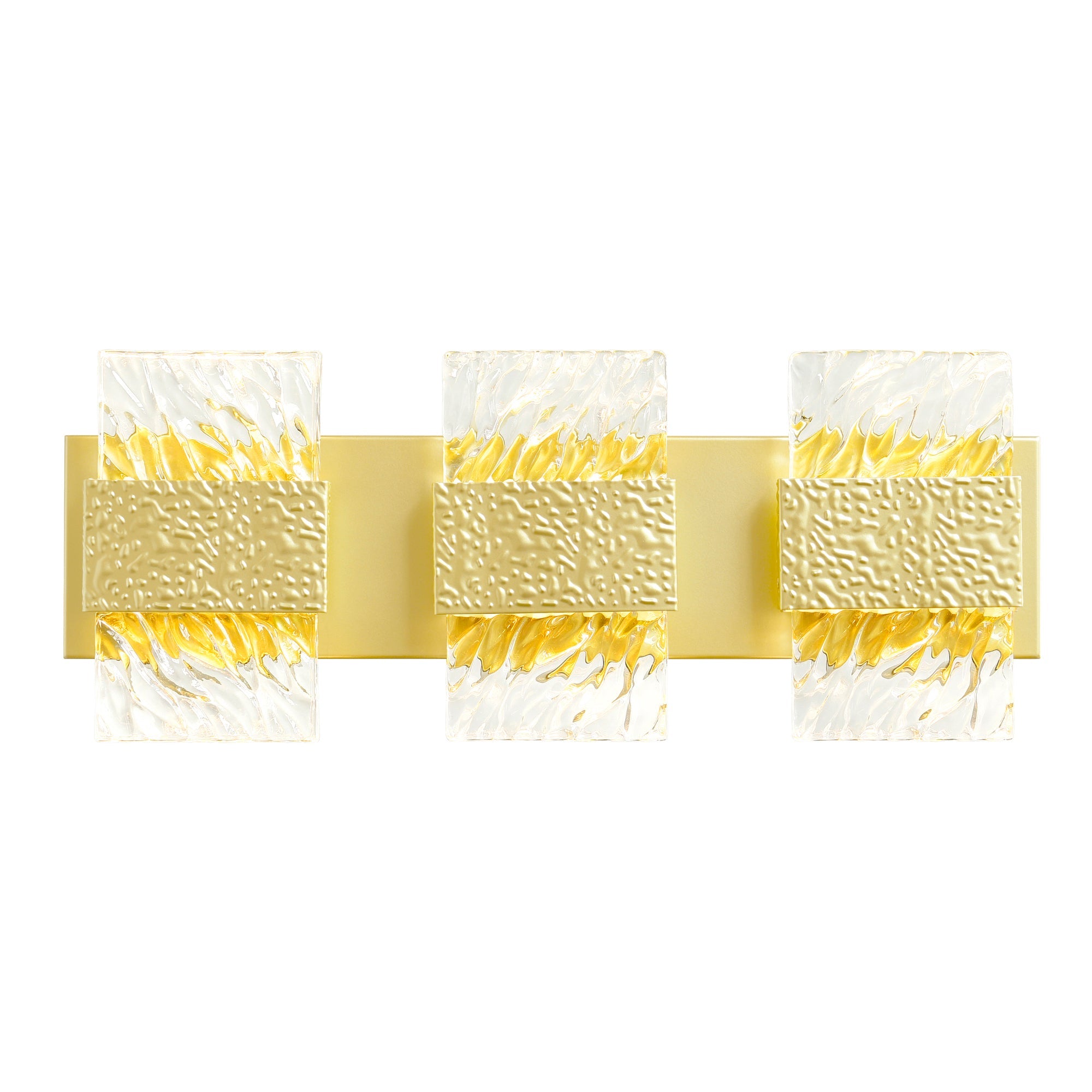 Carolina Integrated LED 21in Gold Leaf Vanity Light - CWI Lighting