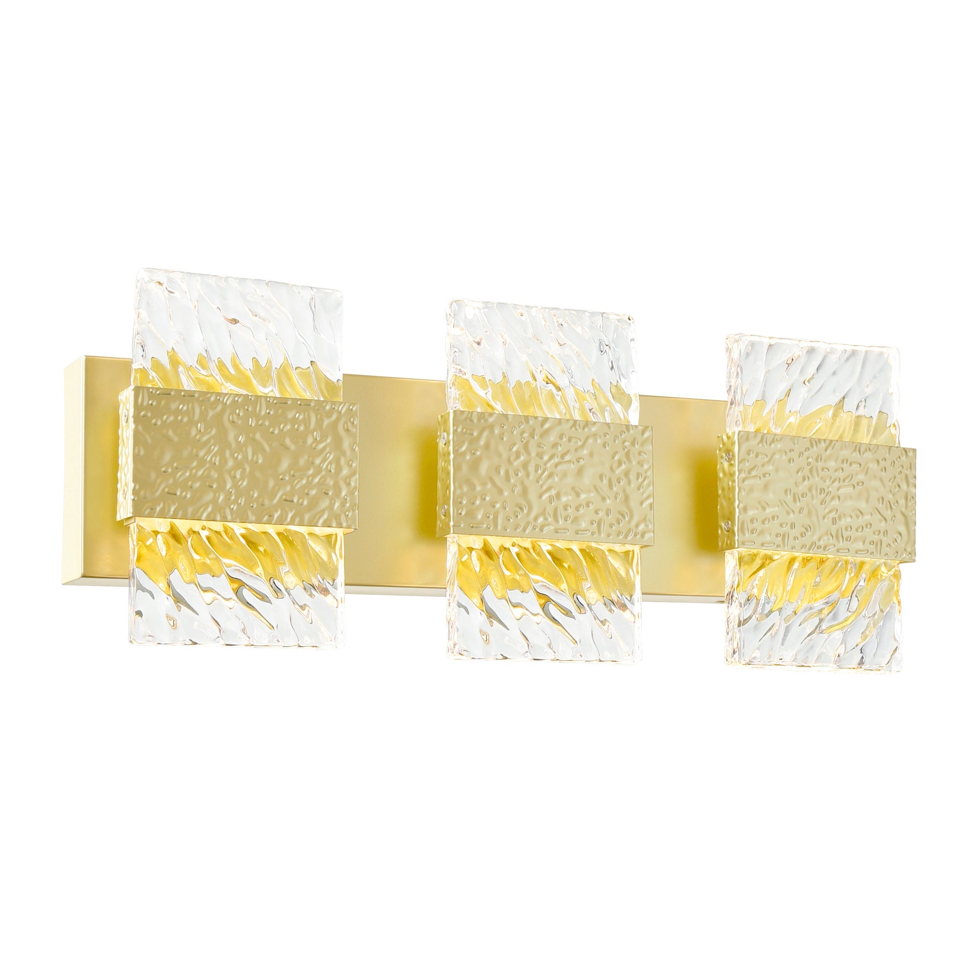 Carolina Integrated LED 21in Gold Leaf Vanity Light - CWI Lighting