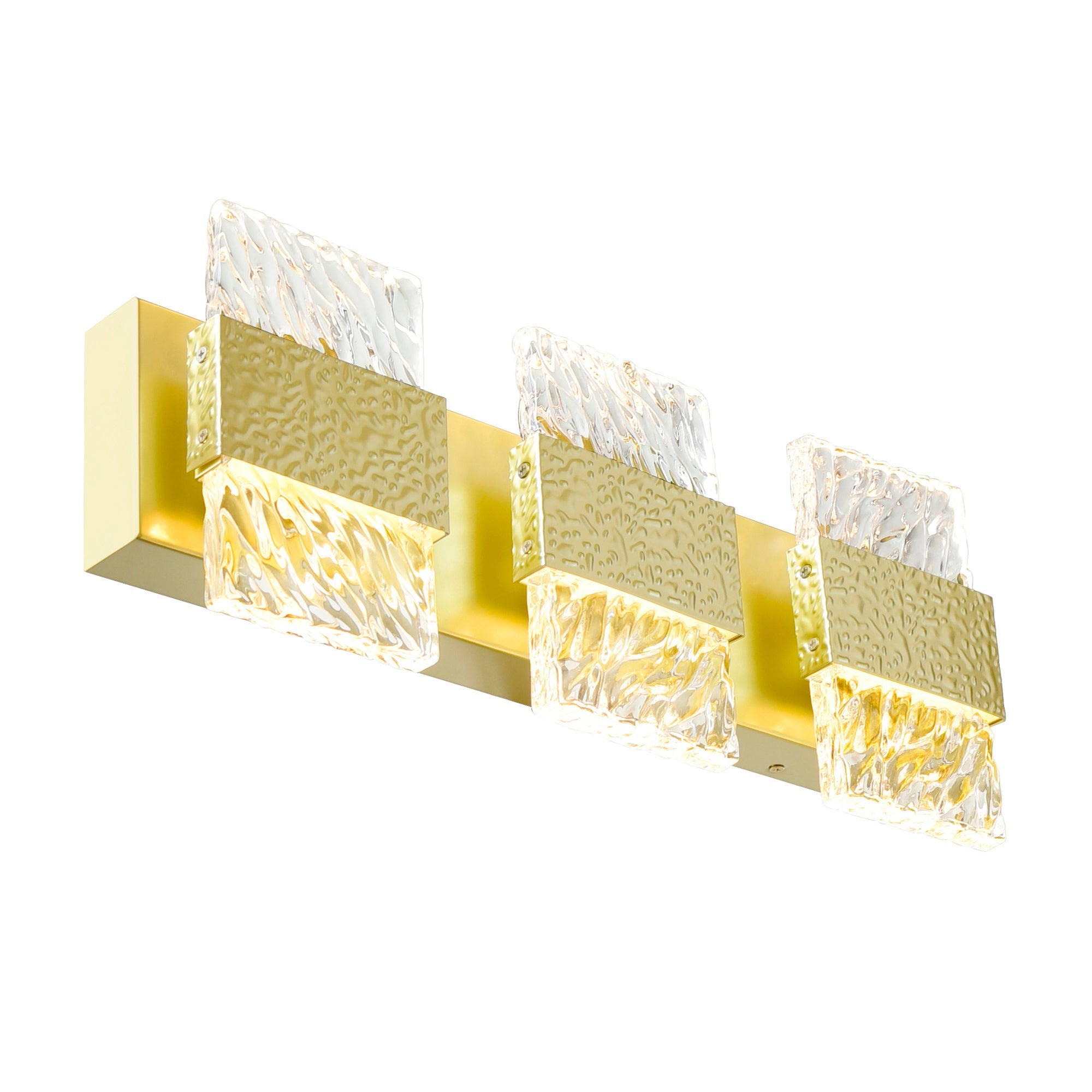Carolina Integrated LED 21in Gold Leaf Vanity Light - CWI Lighting