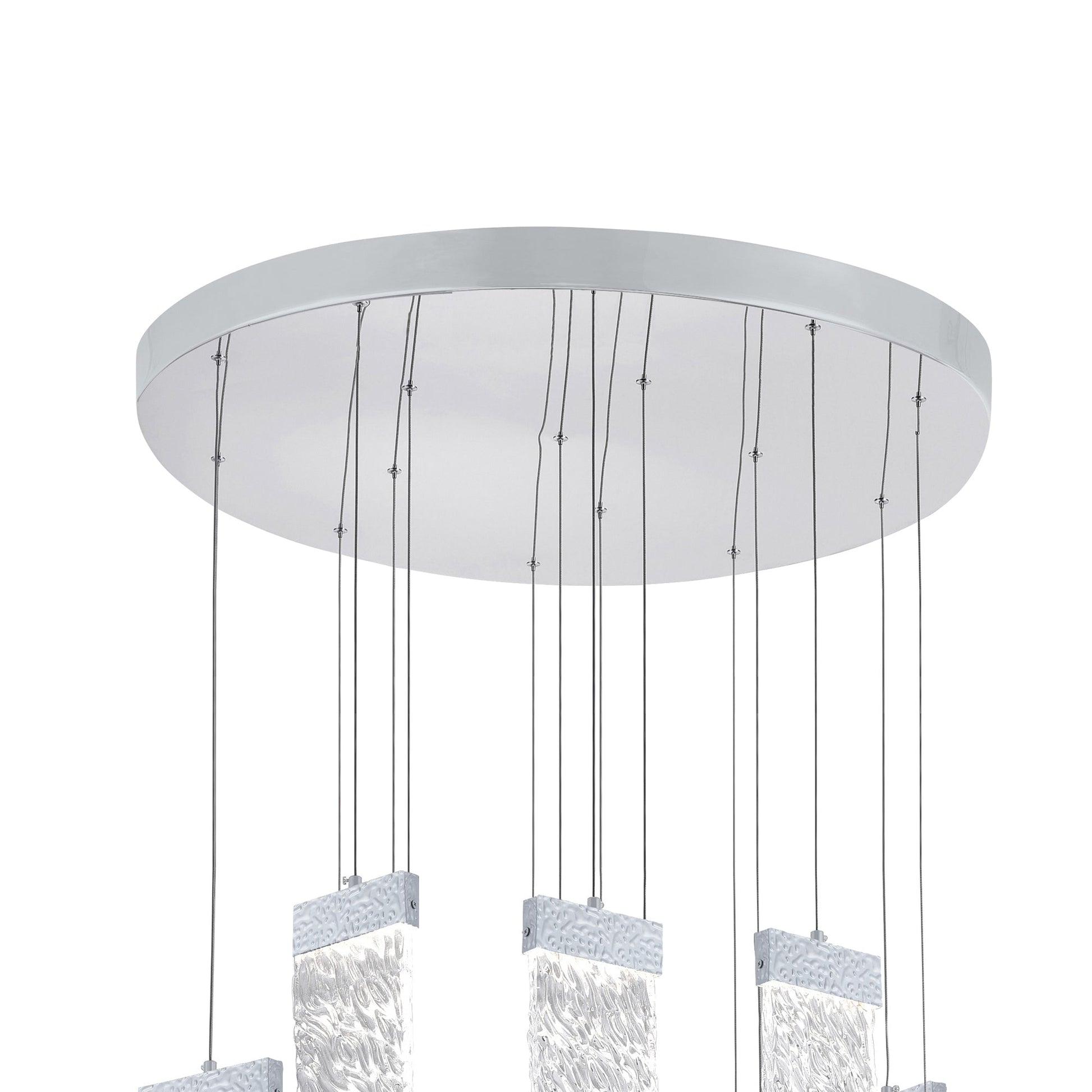 Carolina Integrated LED 32in Pewter Chandelier - CWI Lighting