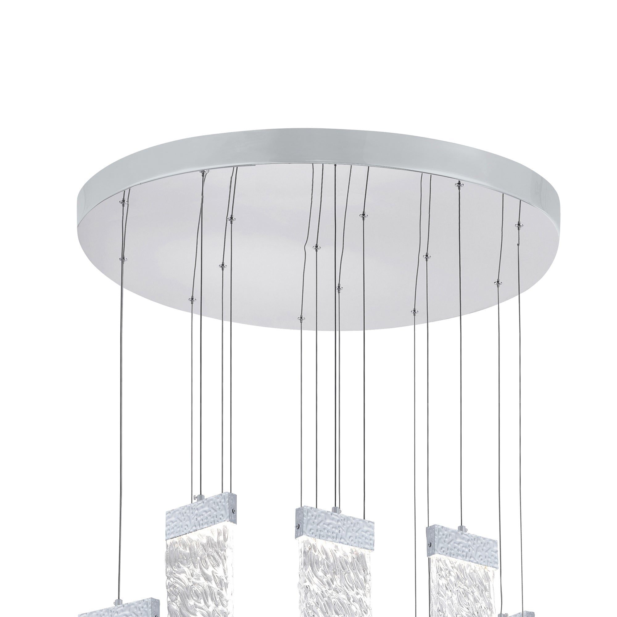 Carolina Integrated LED 32in Pewter Chandelier - CWI Lighting