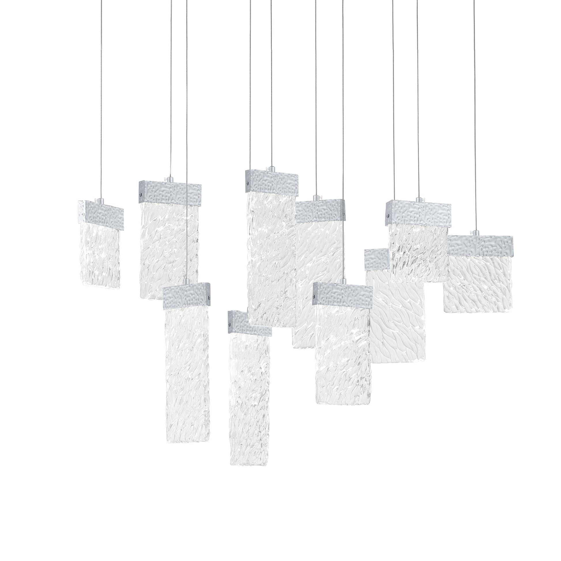 Carolina Integrated LED 40in Pewter Chandelier - CWI Lighting