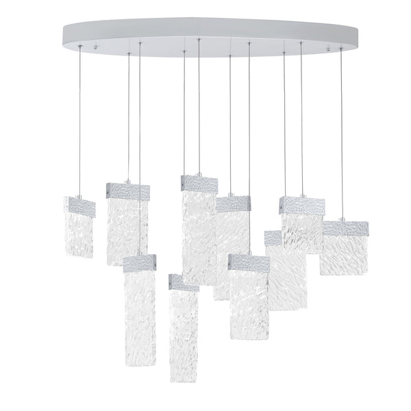 Carolina Integrated LED 40in Pewter Chandelier - CWI Lighting