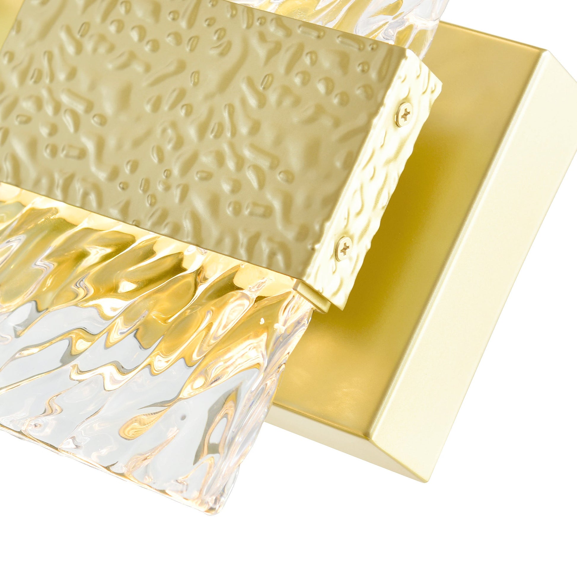 Carolina Integrated LED 5in Gold Leaf Wall Sconce - CWI Lighting