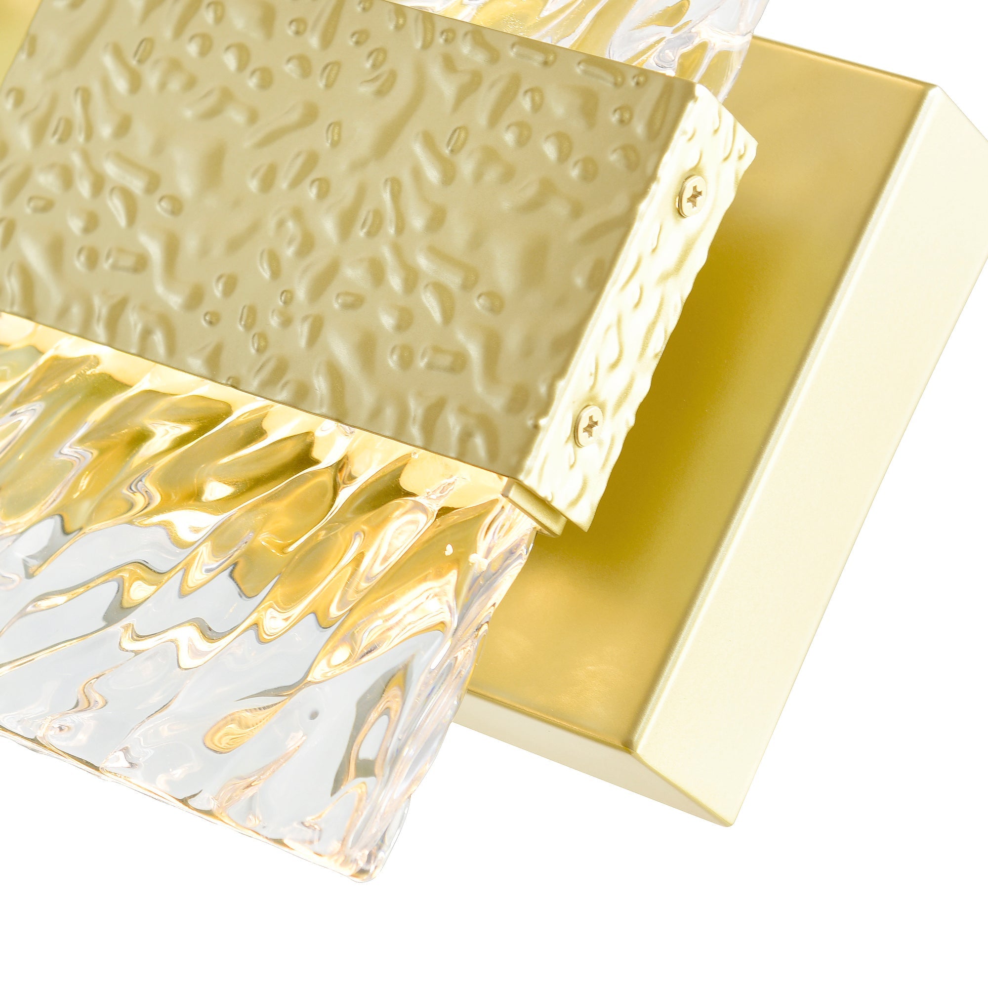 Carolina Integrated LED 5in Gold Leaf Wall Sconce - CWI Lighting