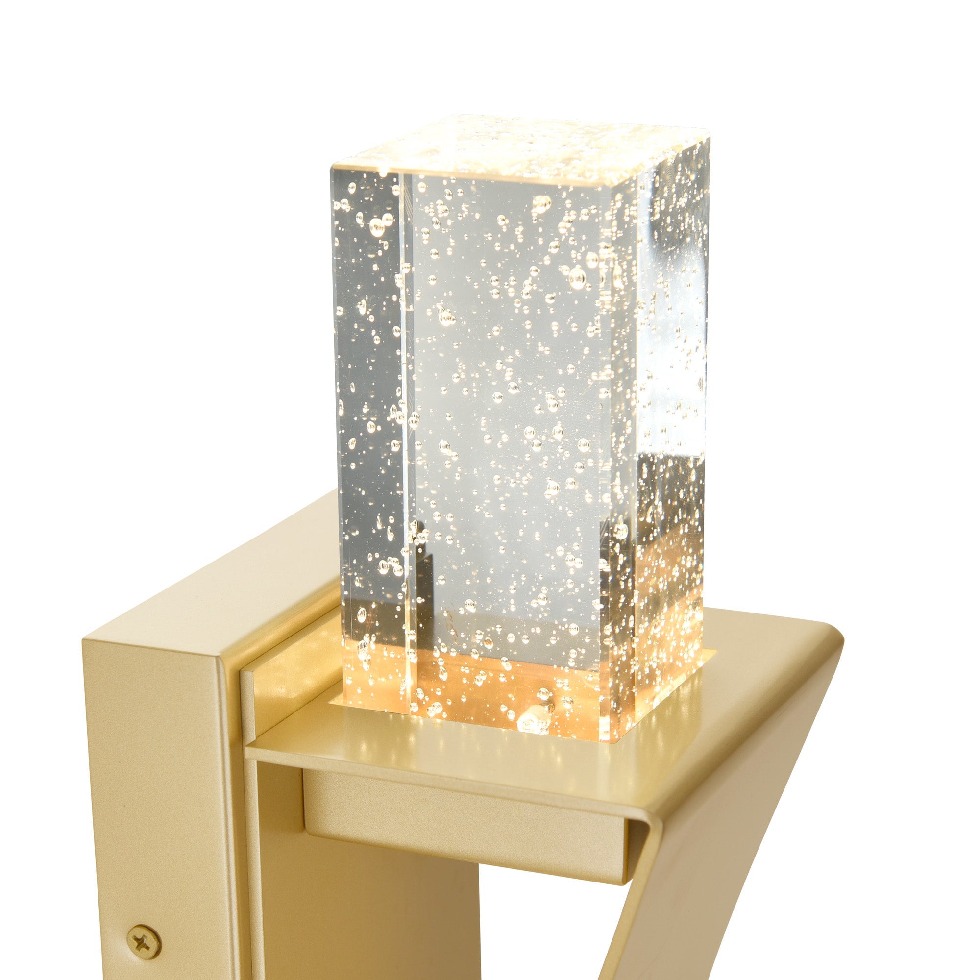 Catania Integrated LED 5in Satin Gold Wall Light - CWI Lighting