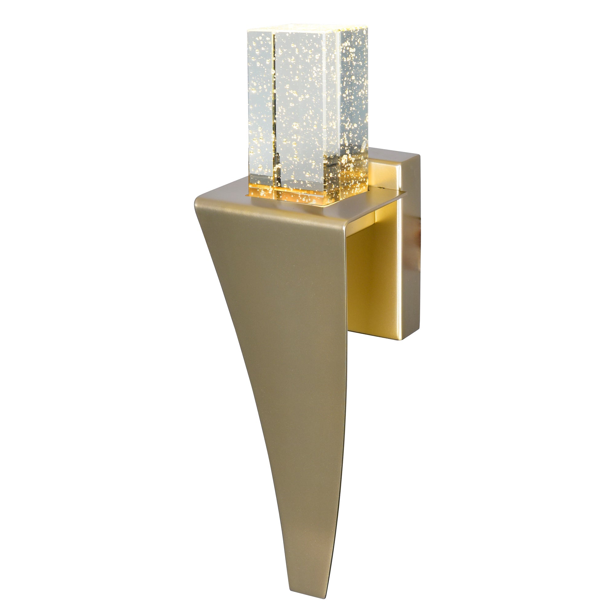 Catania Integrated LED 5in Satin Gold Wall Light - CWI Lighting