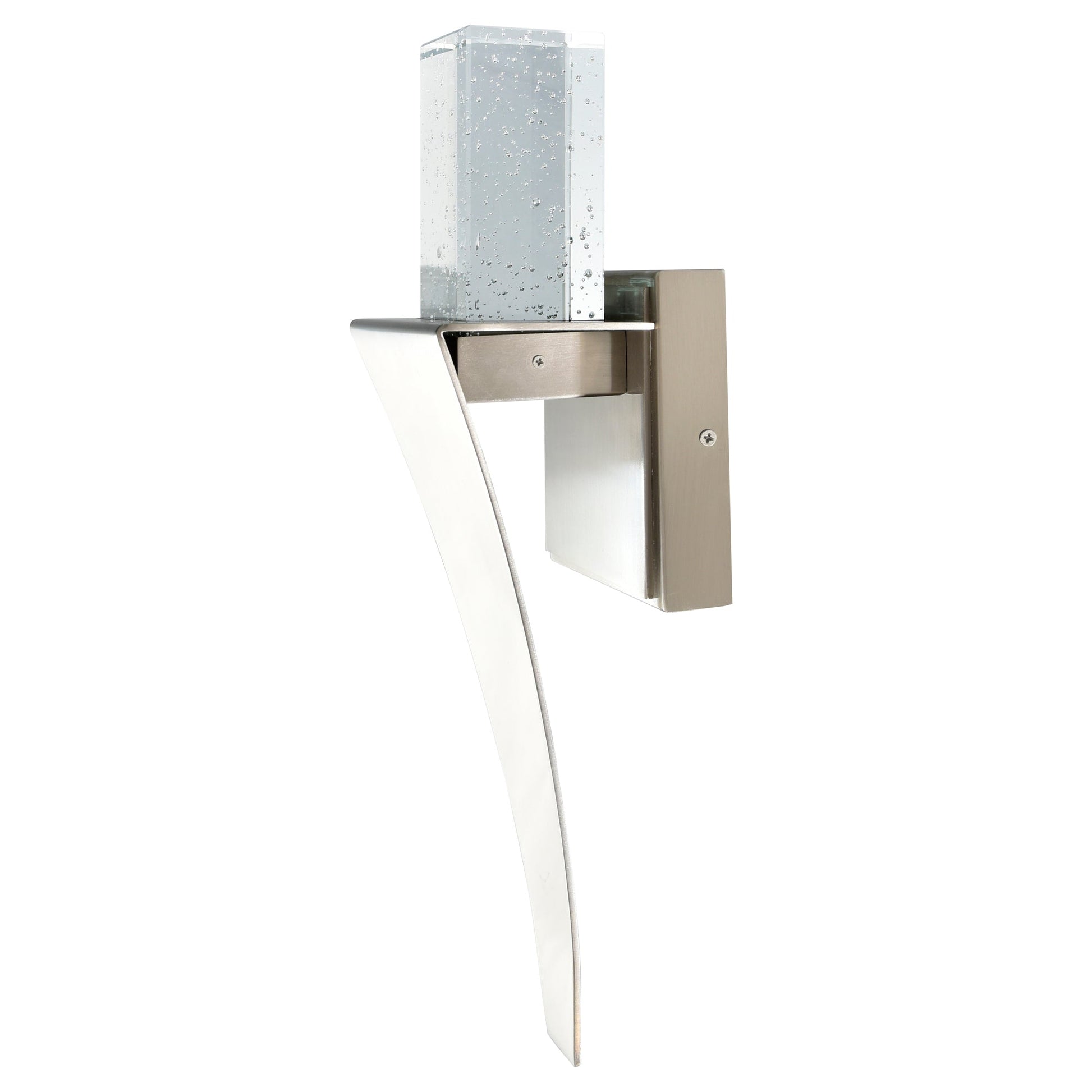 Catania Integrated LED 5in Satin Nickel Wall Light - CWI Lighting
