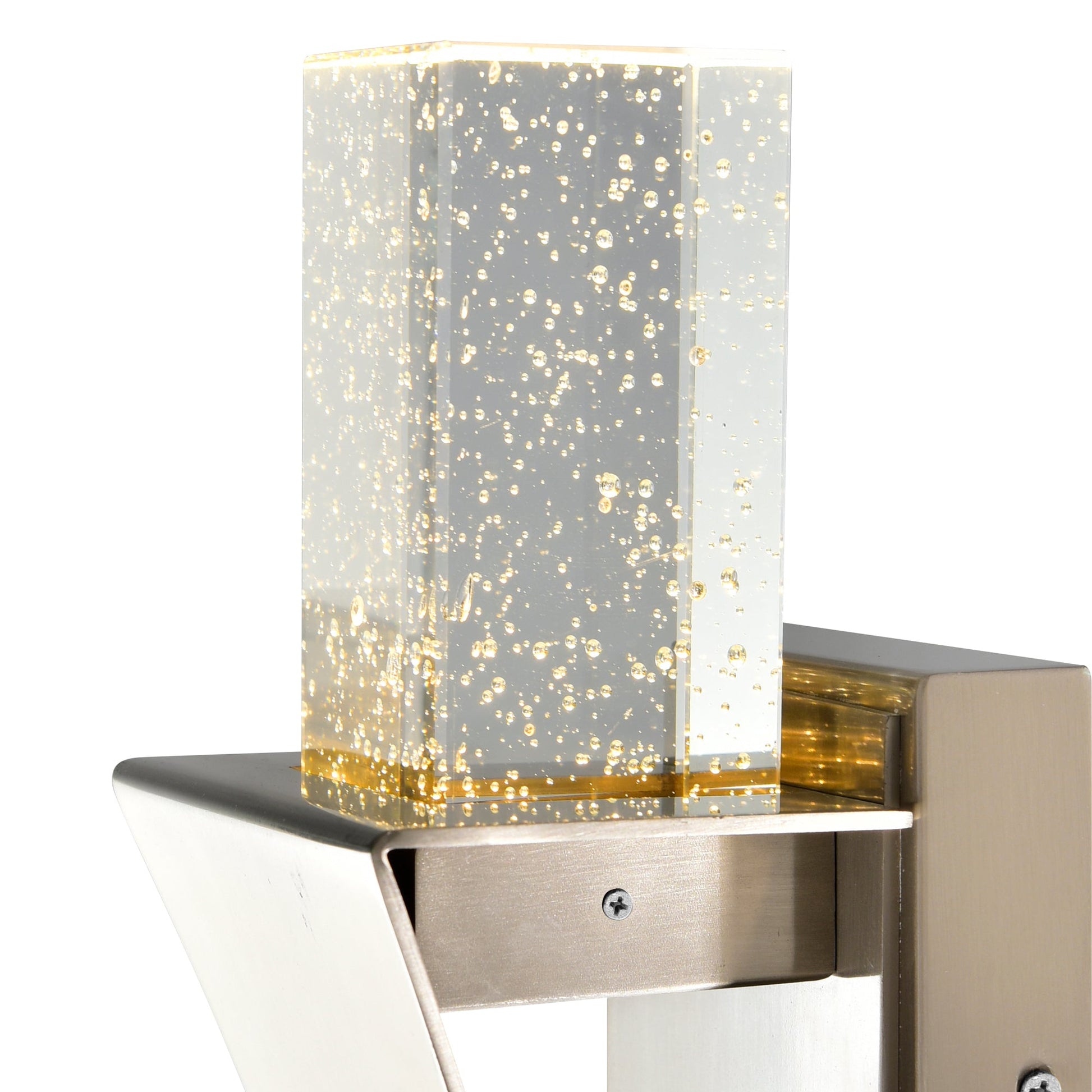 Catania Integrated LED 5in Satin Nickel Wall Light - CWI Lighting