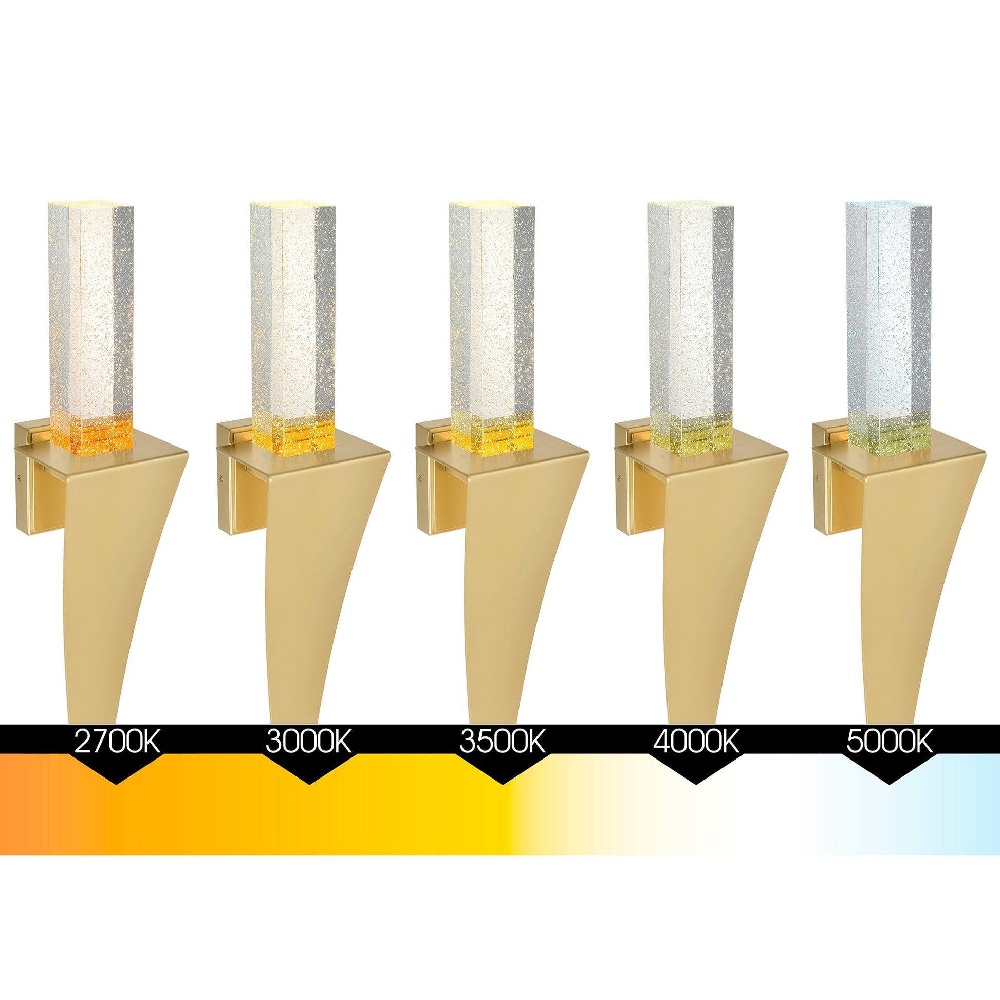 Catania Integrated LED 7in Black Wall Light - CWI Lighting