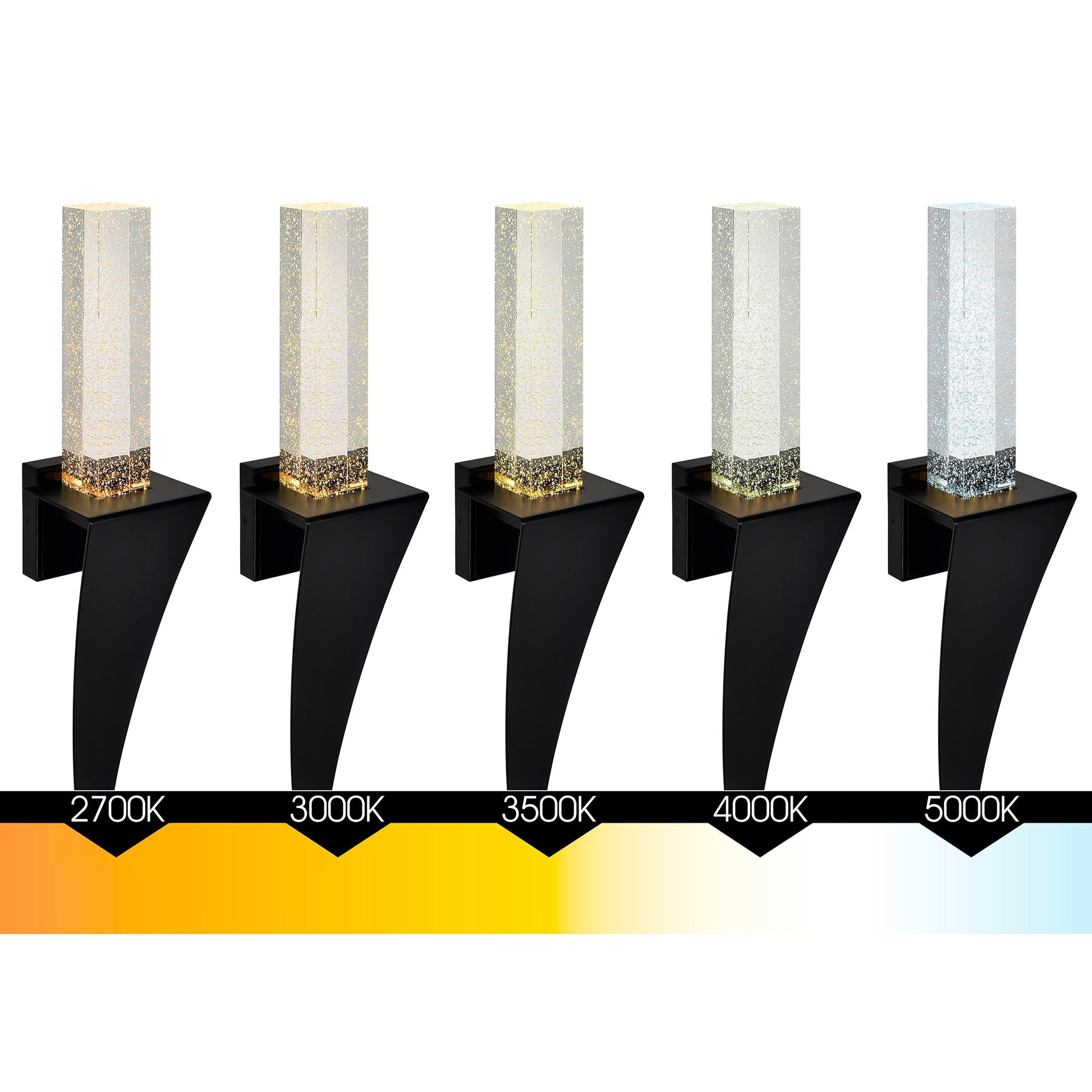 Catania Integrated LED 7in Satin Gold Wall Light - CWI Lighting