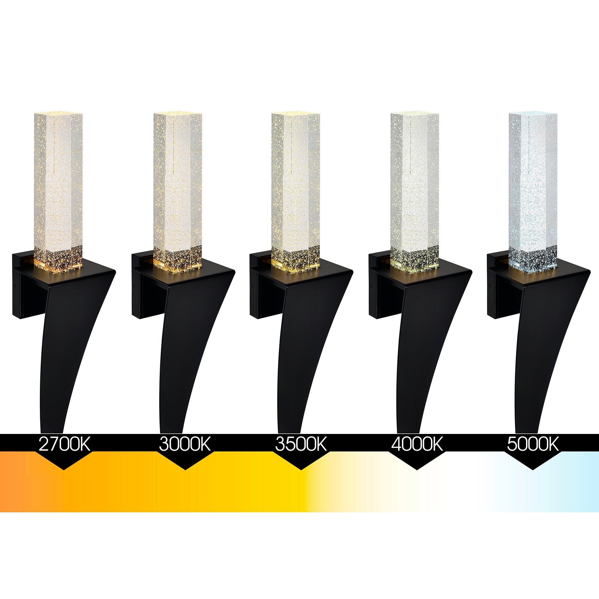 Catania Integrated LED 7in Satin Gold Wall Light - CWI Lighting