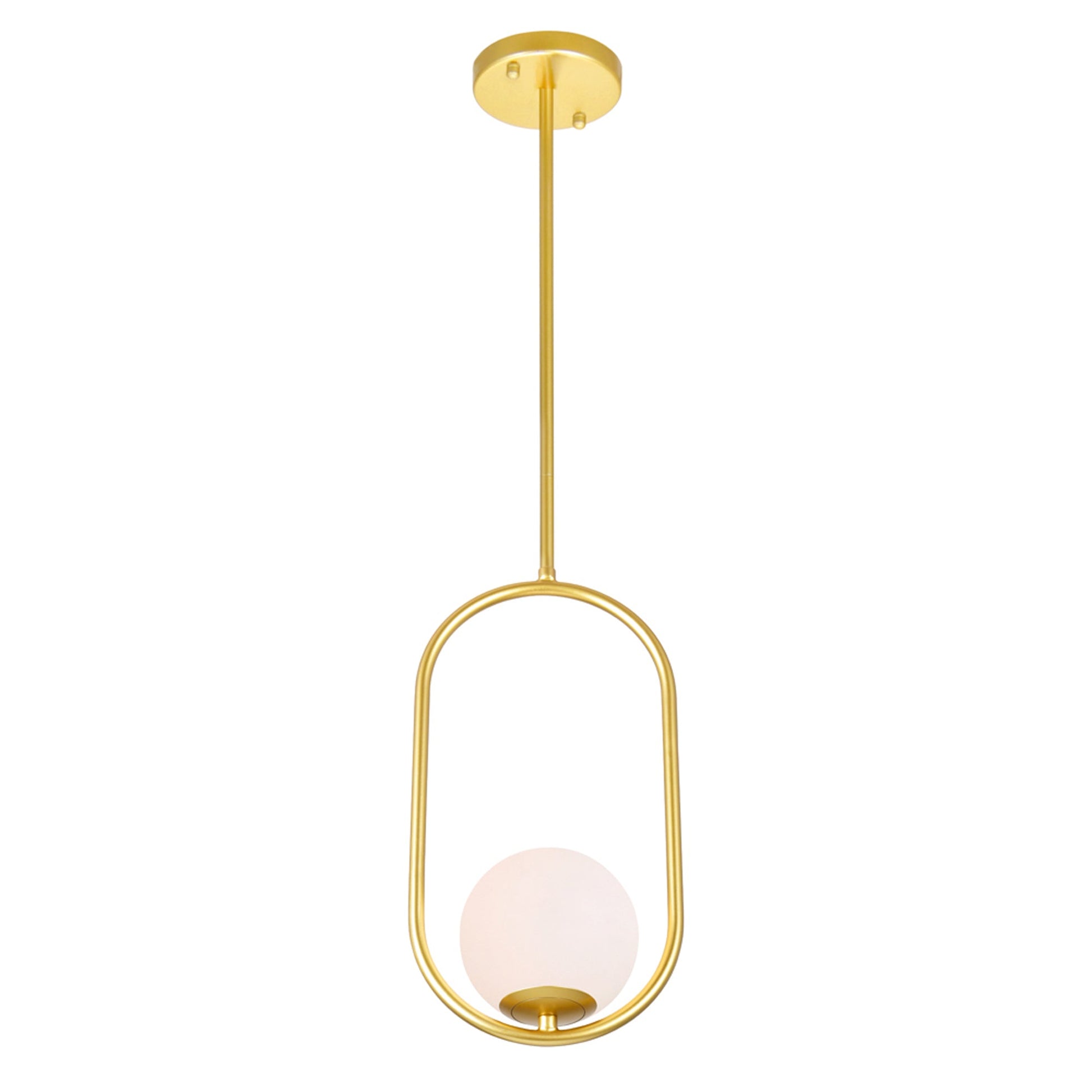 Celeste 1 Light 8in Medallion Gold Mini Pendant - CWI Lighting
