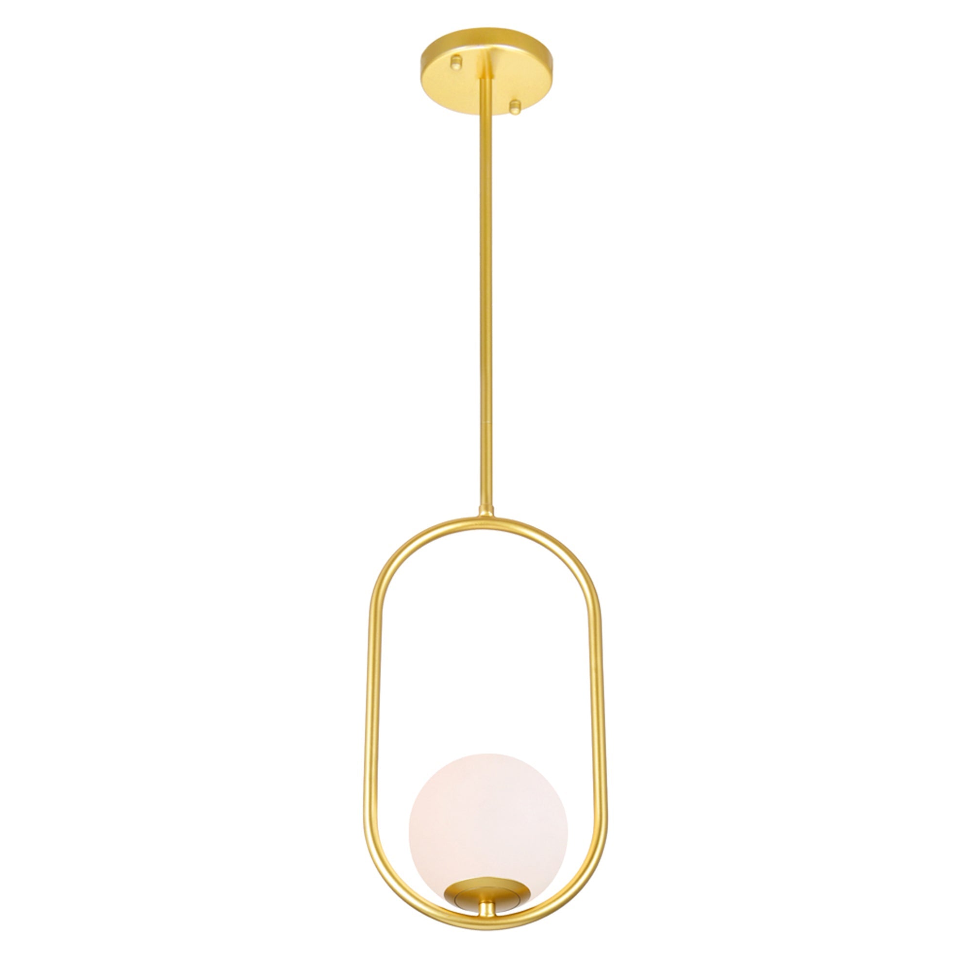 Celeste 1 Light 8in Medallion Gold Mini Pendant - CWI Lighting