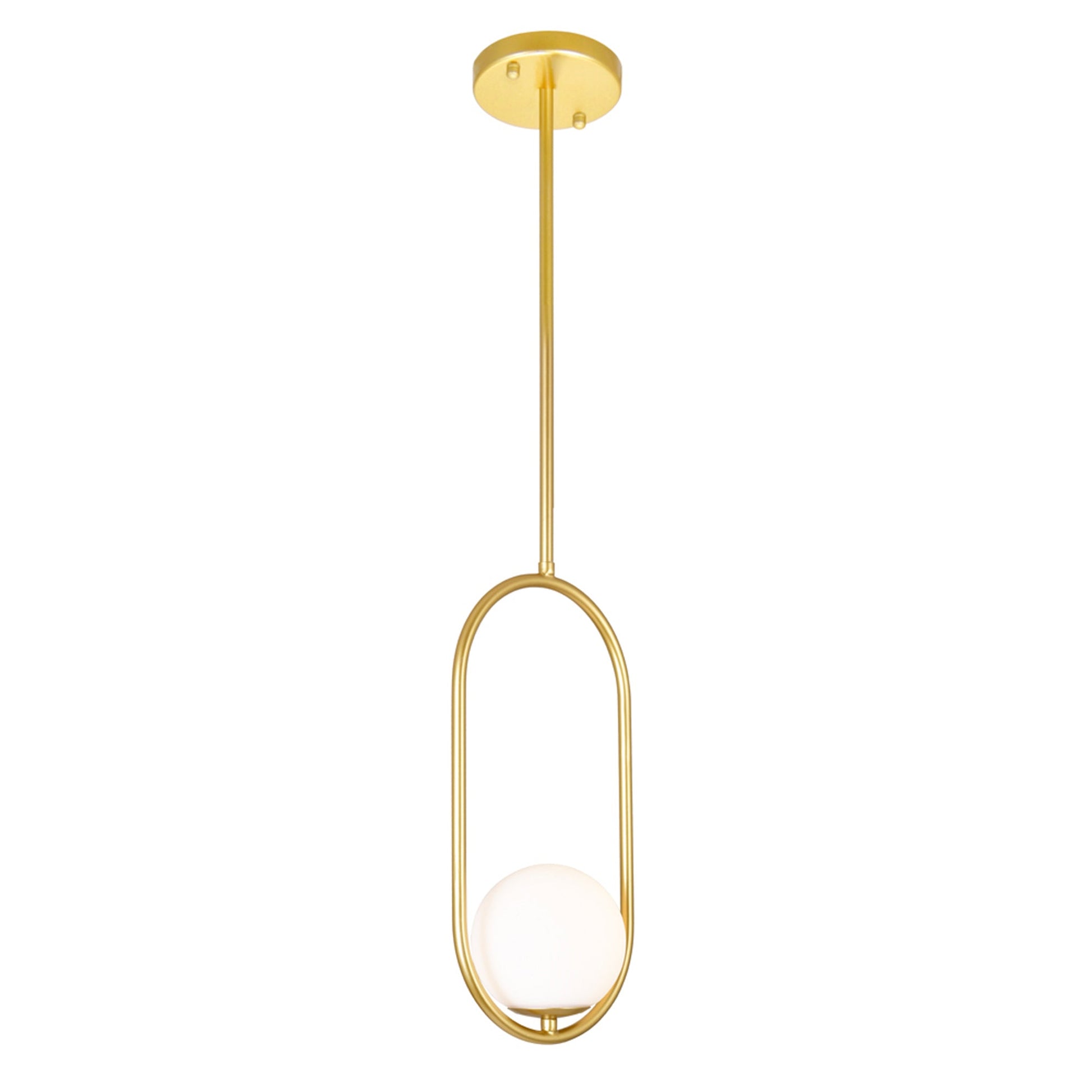 Celeste 1 Light 8in Medallion Gold Mini Pendant - CWI Lighting