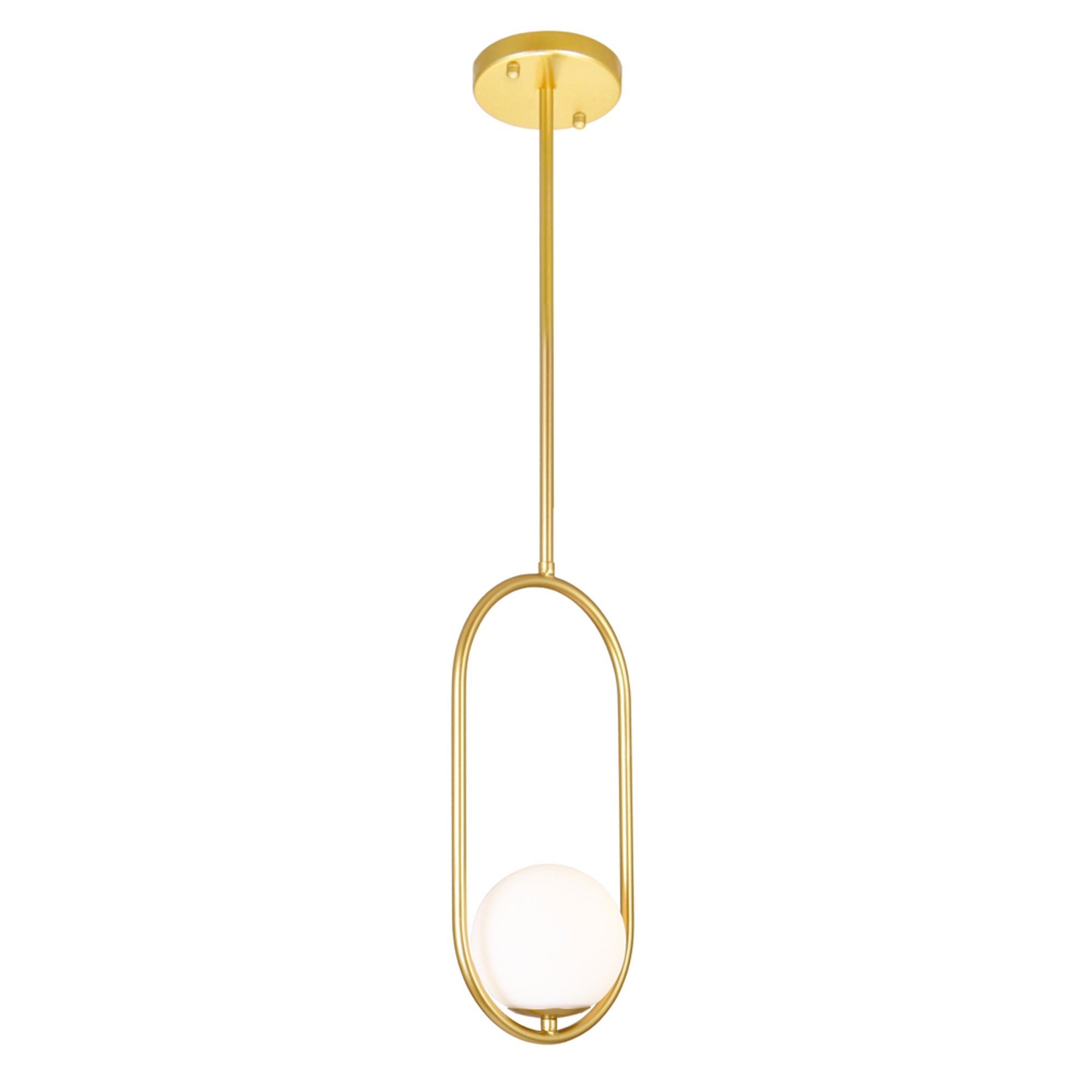 Celeste 1 Light 8in Medallion Gold Mini Pendant - CWI Lighting