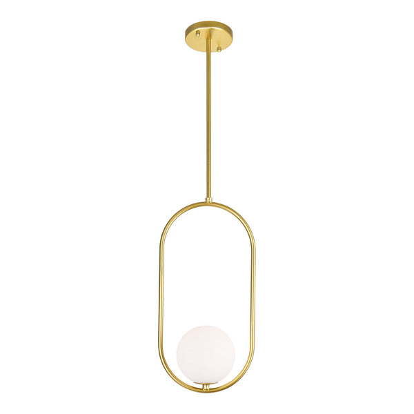 Celeste 1 Light 8in Medallion Gold Mini Pendant - CWI Lighting