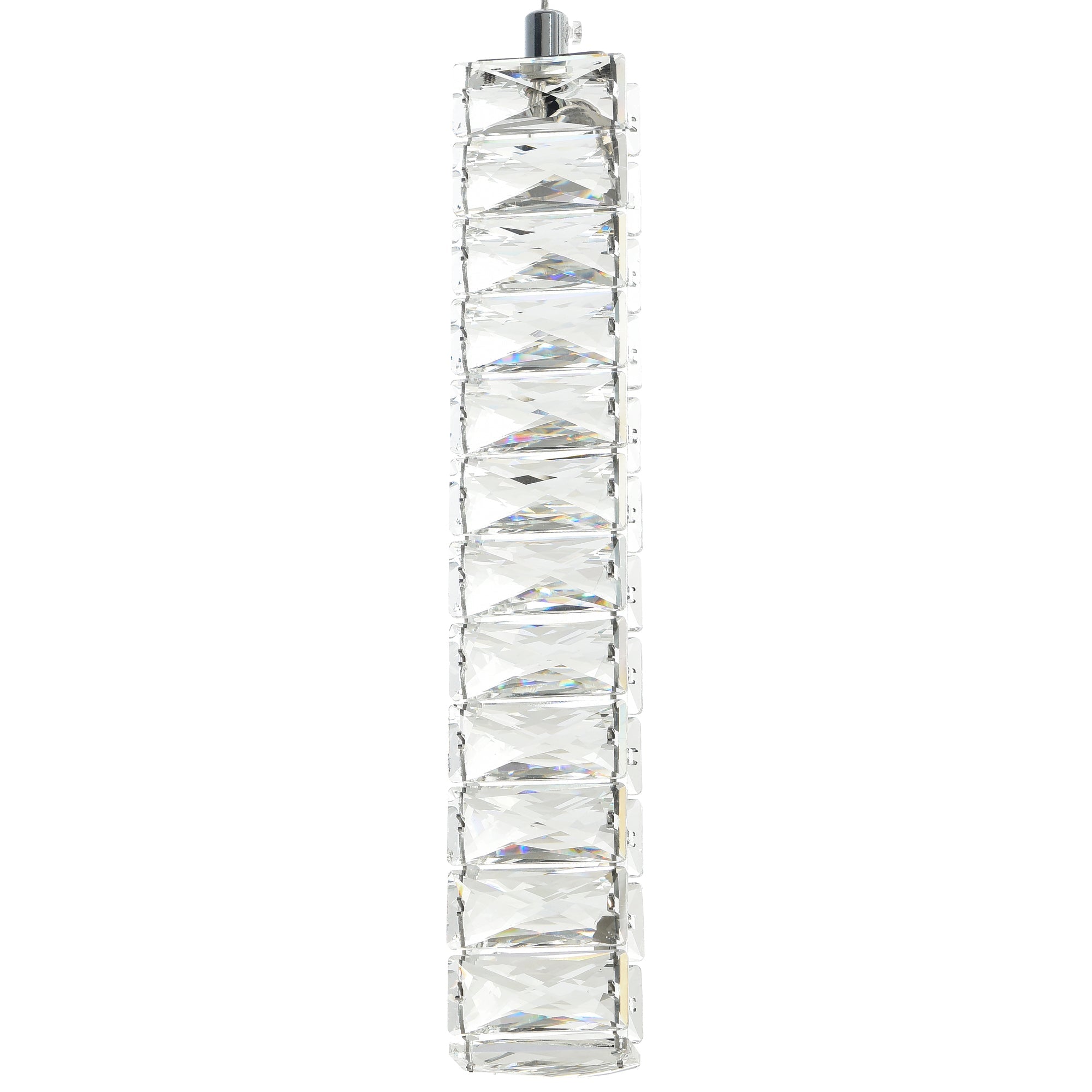 Celina Integrated LED 20in 19 Pendant Chrome Chandelier - CWI Lighting