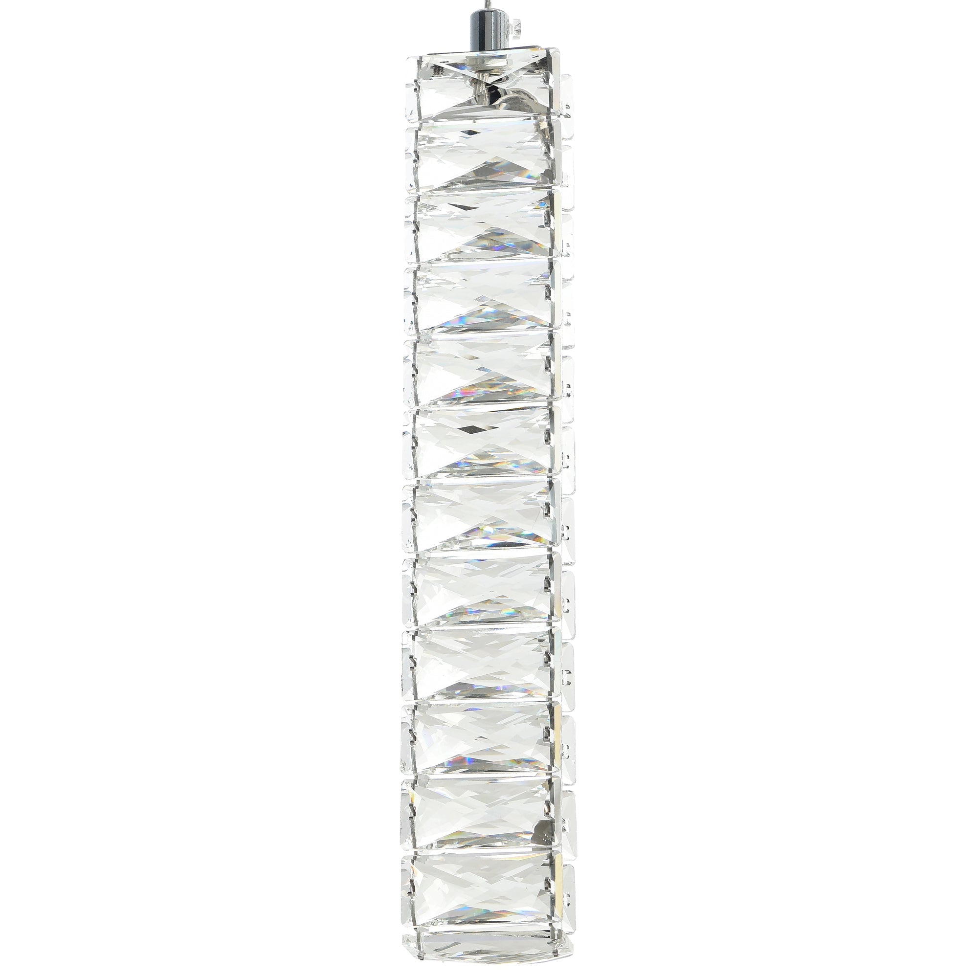 Celina Integrated LED 32in 9 Pendant Chrome Chandelier - CWI Lighting