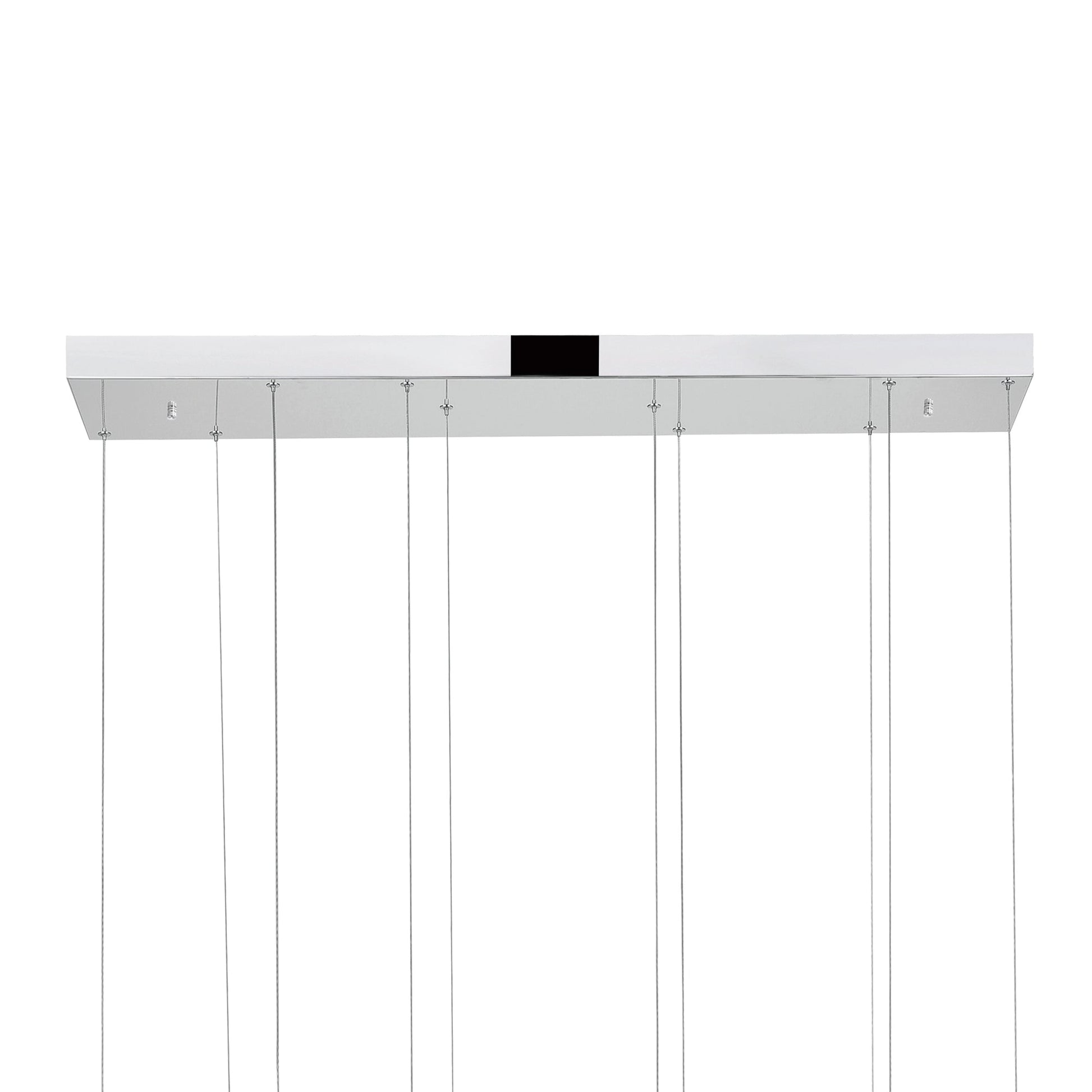 Celina Integrated LED 43in 5 Ring Chrome Chandelier - CWI Lighting