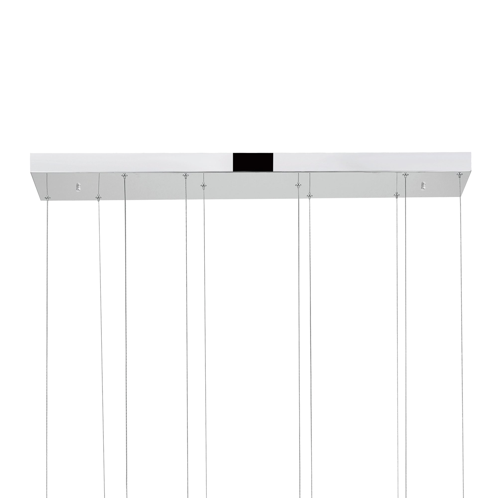 Celina Integrated LED 43in 5 Ring Chrome Chandelier - CWI Lighting