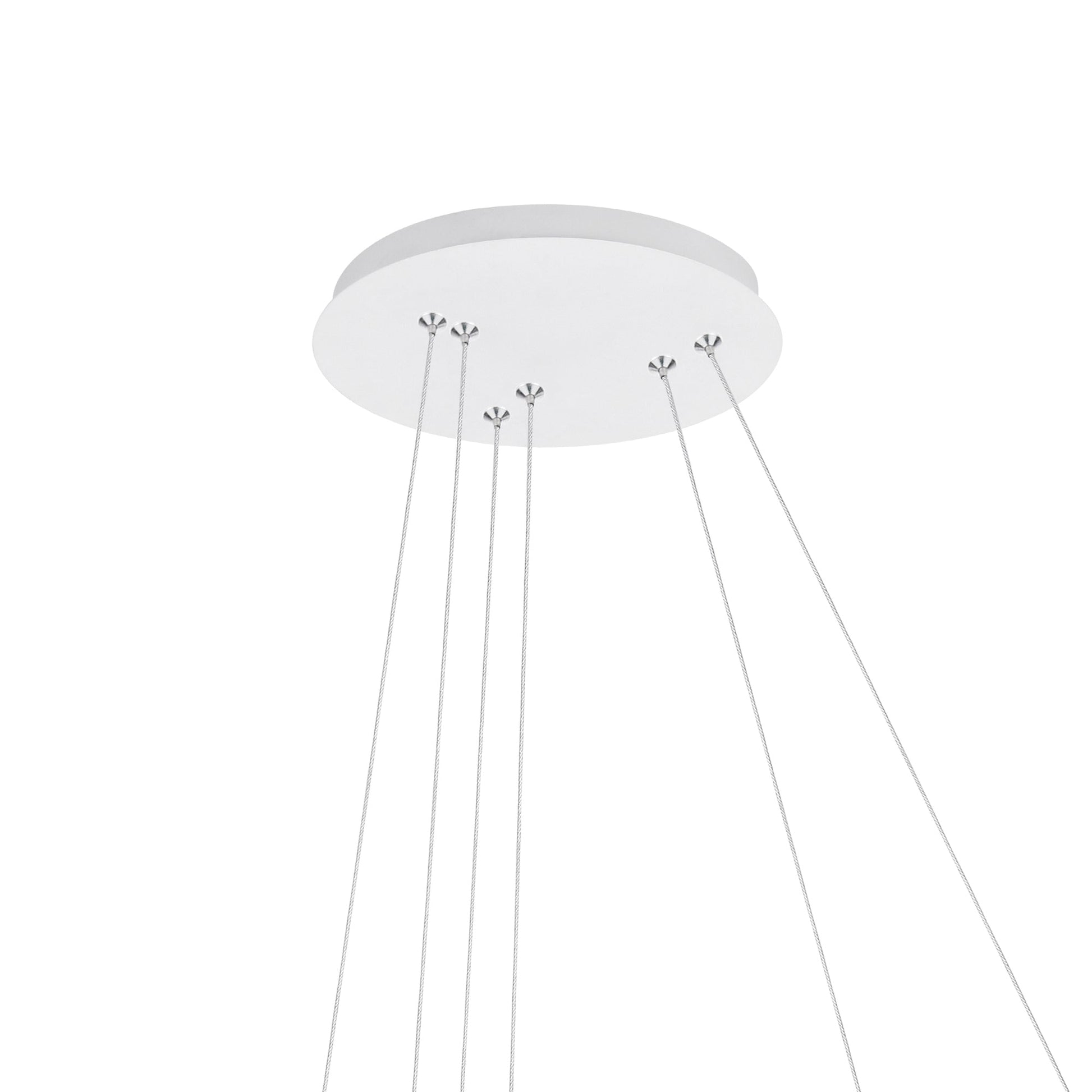 Chalice Integrated LED 24in White Chandelier - CWI Lighting