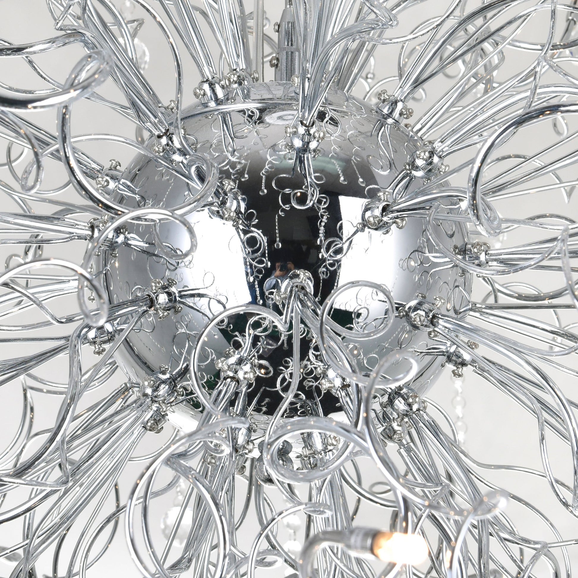 Cherry Blossom 48 Light Chandelier With Chrome Finish - CWI Lighting