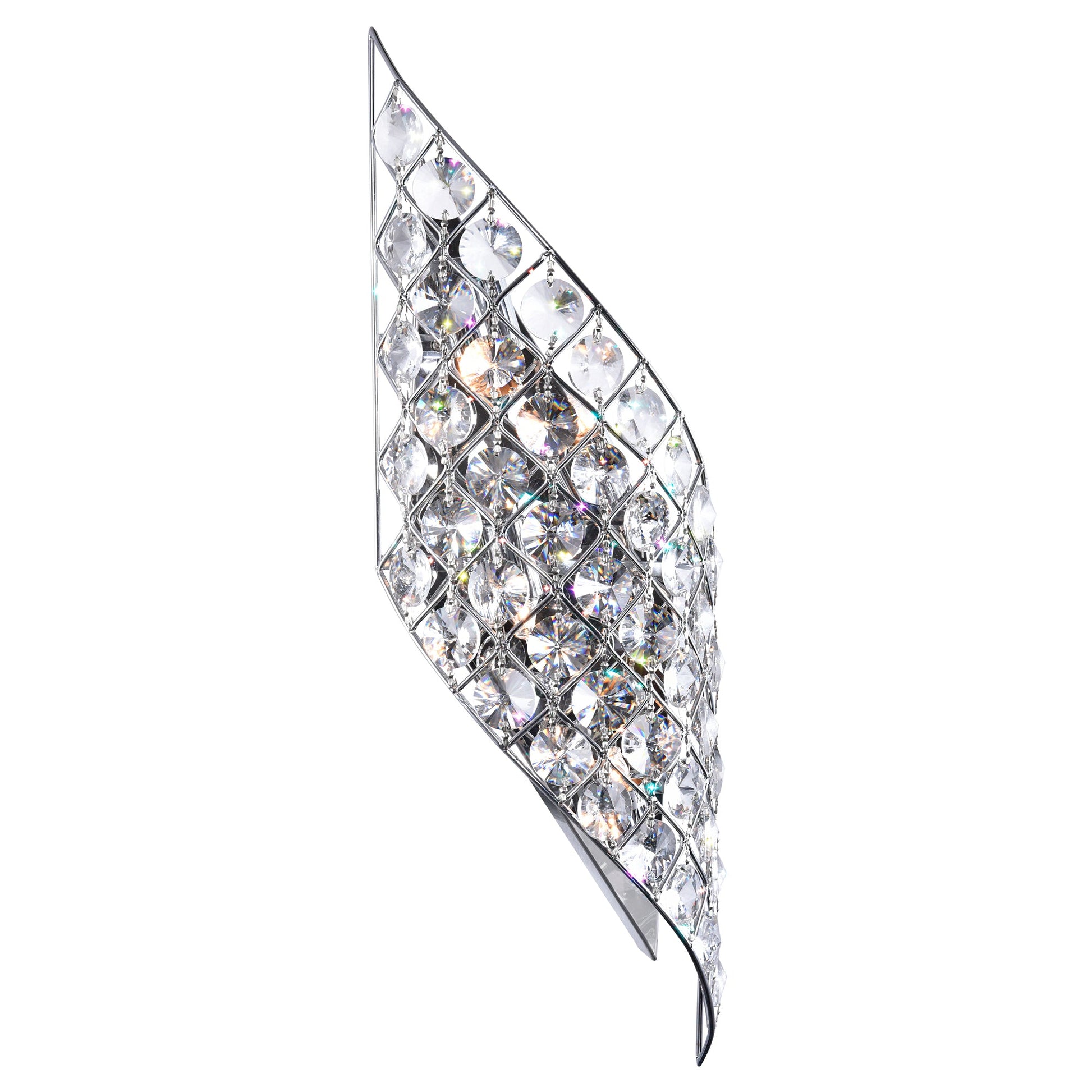 Chique 4 Light Chrome Wall Light - CWI Lighting