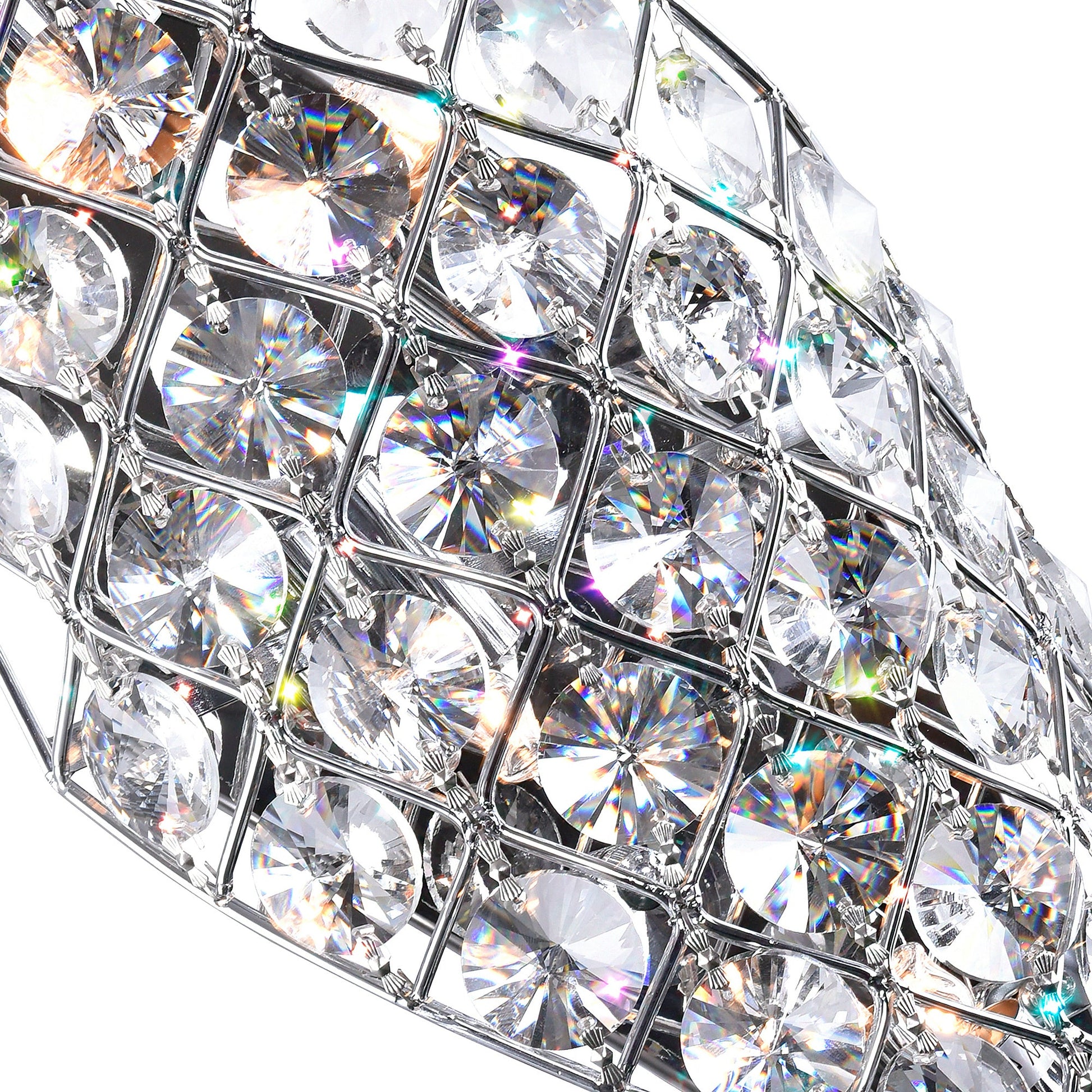 Chique 4 Light Chrome Wall Light - CWI Lighting