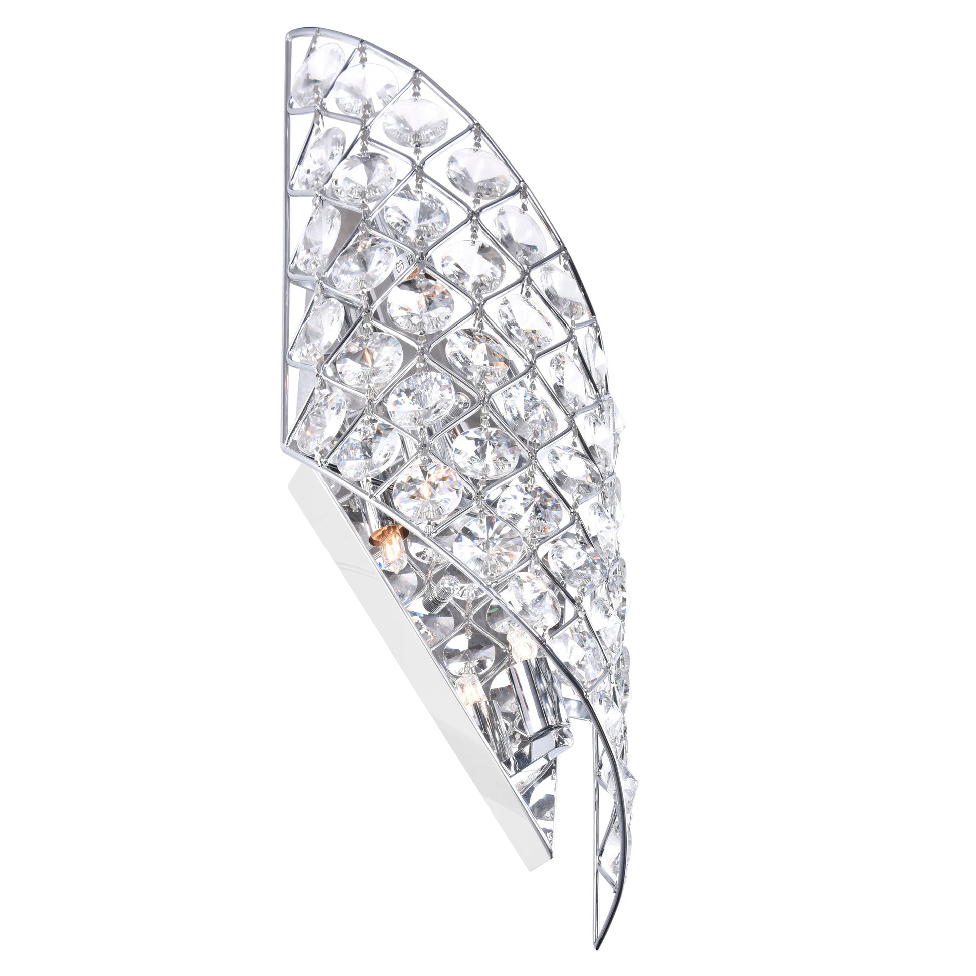 Chique 4 Light Chrome Wall Light - CWI Lighting