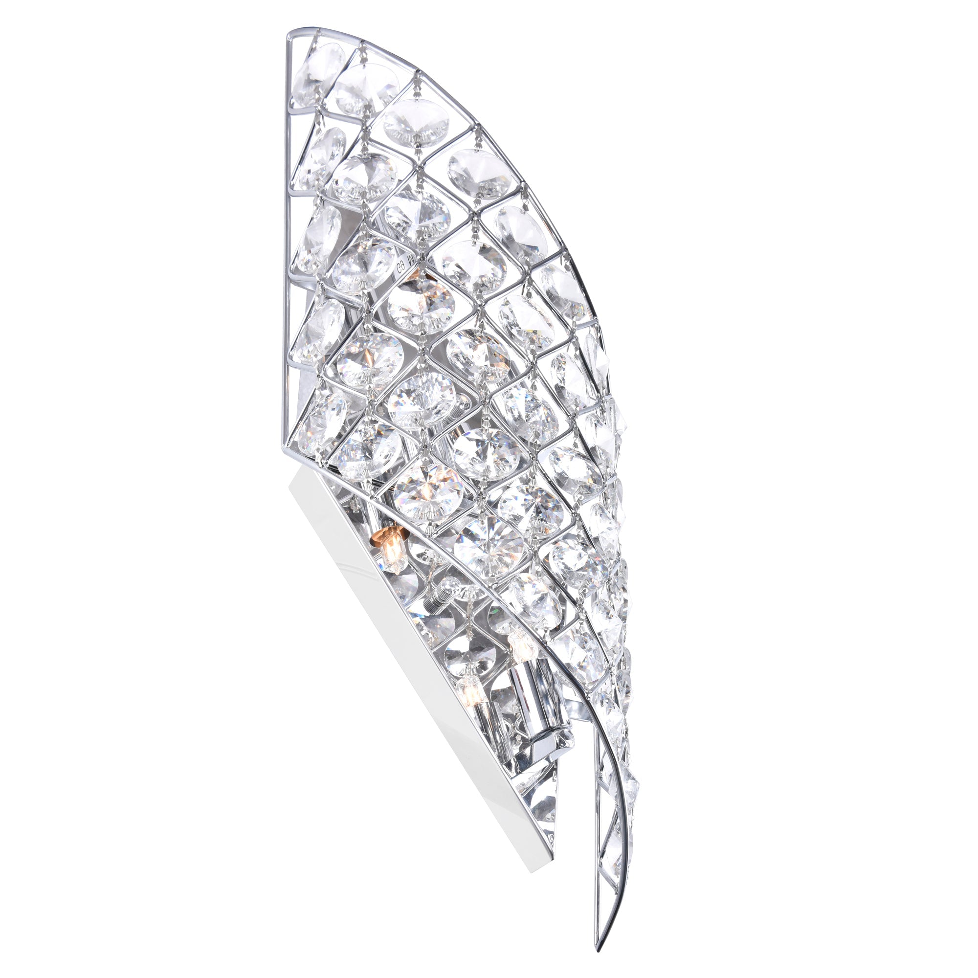 Chique 4 Light Chrome Wall Light - CWI Lighting