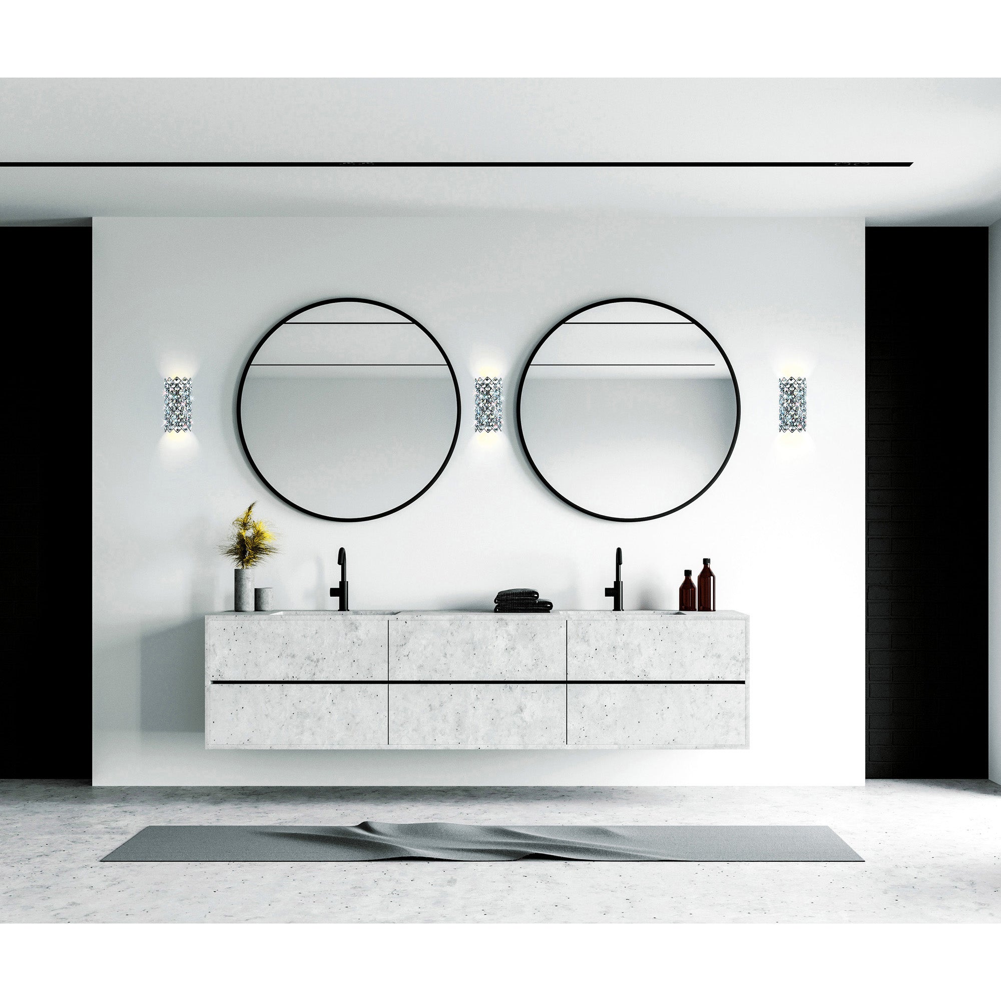 Chique 4 Light Chrome Wall Sconce - CWI Lighting
