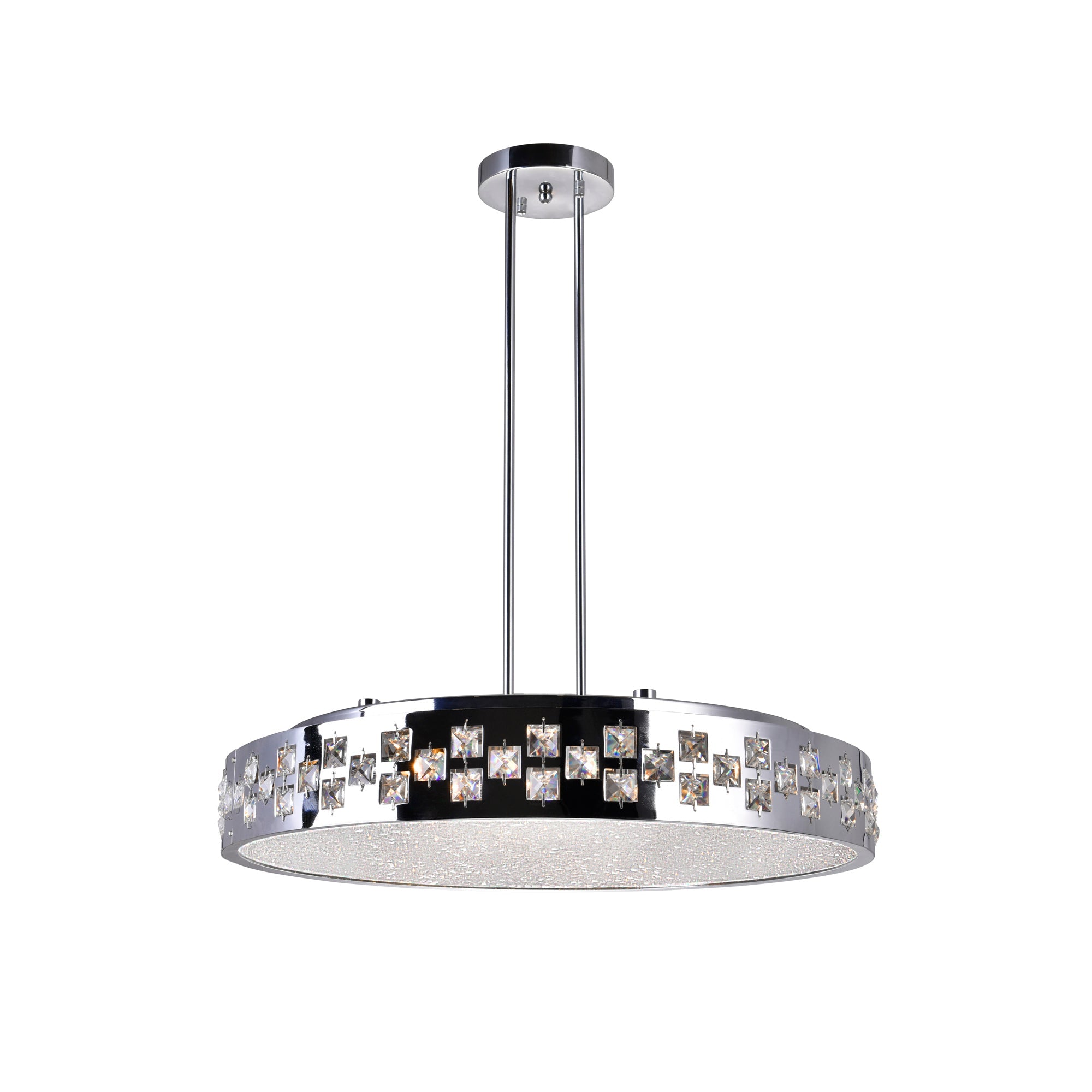 Cinderella 10 Light Down Chandelier With Chrome Finish - CWI Lighting