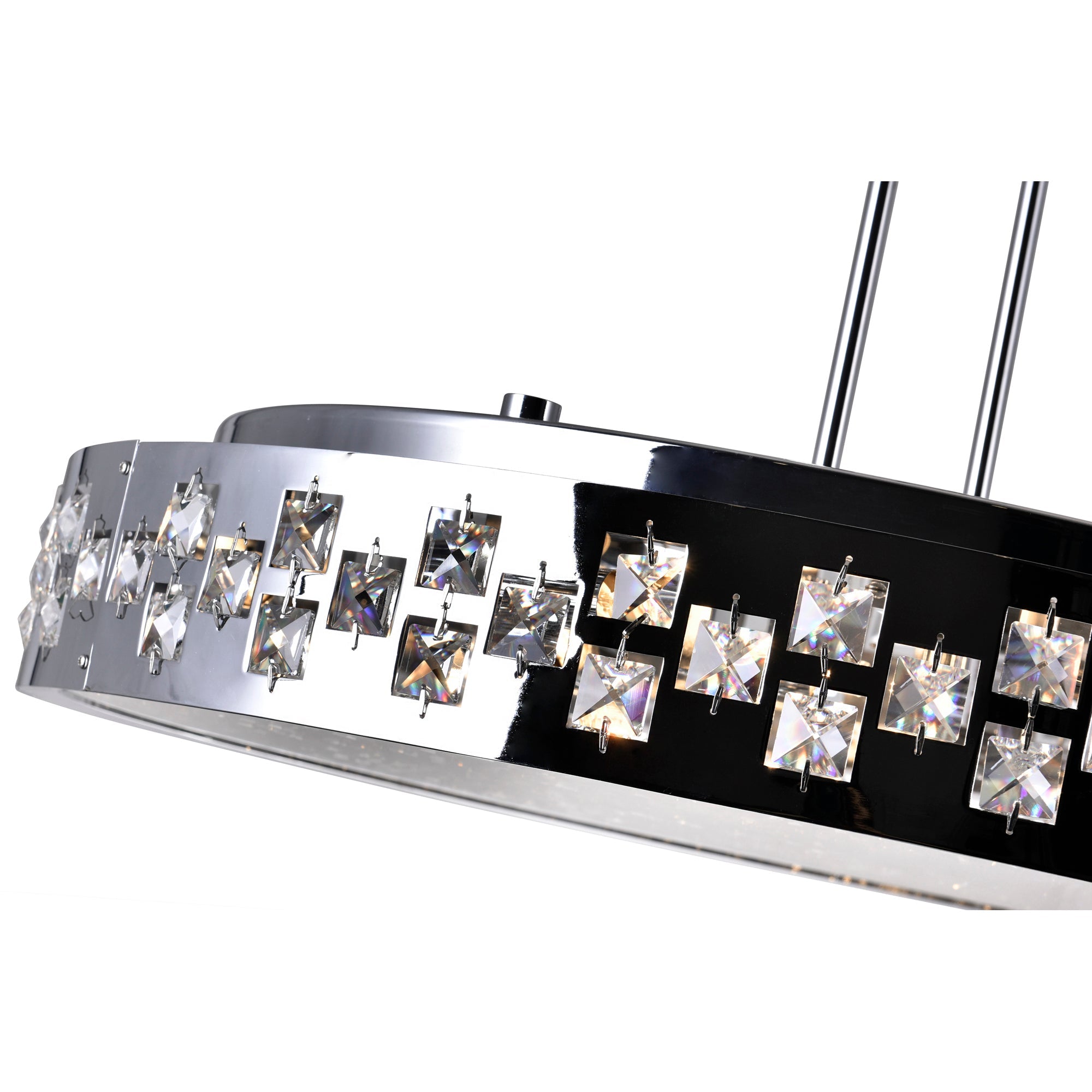 Cinderella 10 Light Down Chandelier With Chrome Finish - CWI Lighting