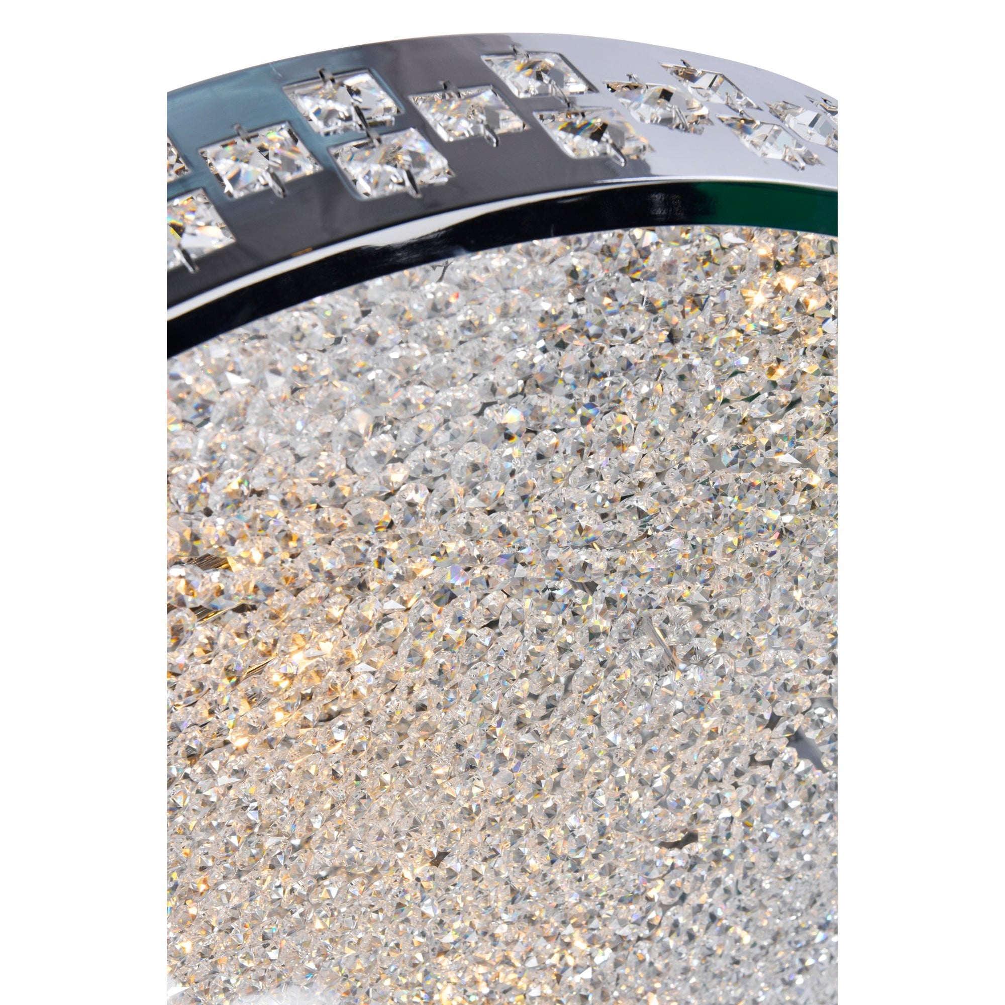 Cinderella 10 Light Down Chandelier With Chrome Finish - CWI Lighting