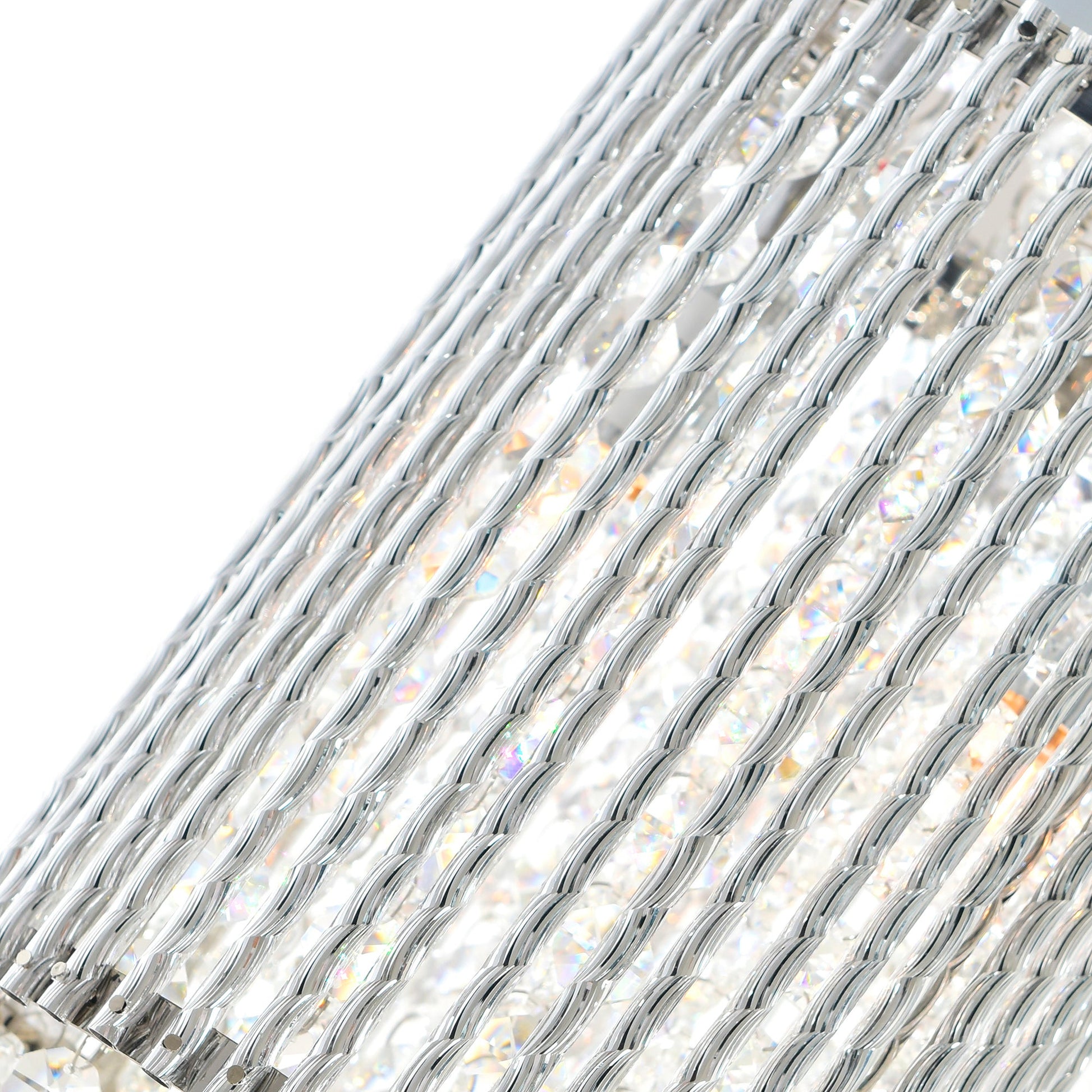Claire 2 Light Drum Shade Mini Pendant With Chrome Finish - CWI Lighting
