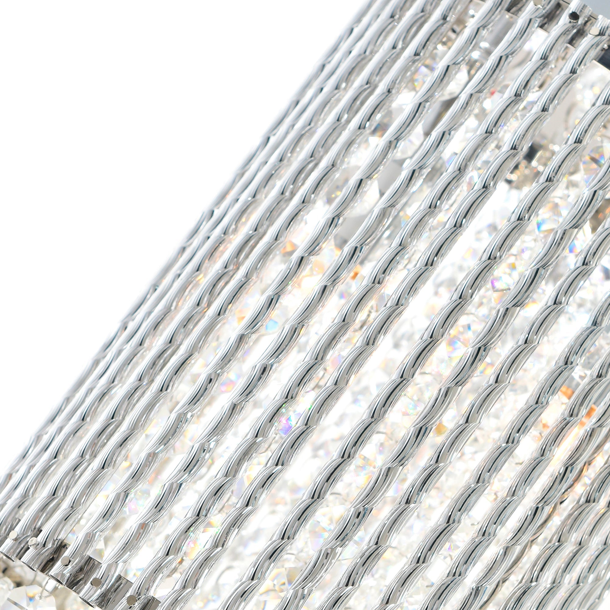Claire 2 Light Drum Shade Mini Pendant With Chrome Finish - CWI Lighting