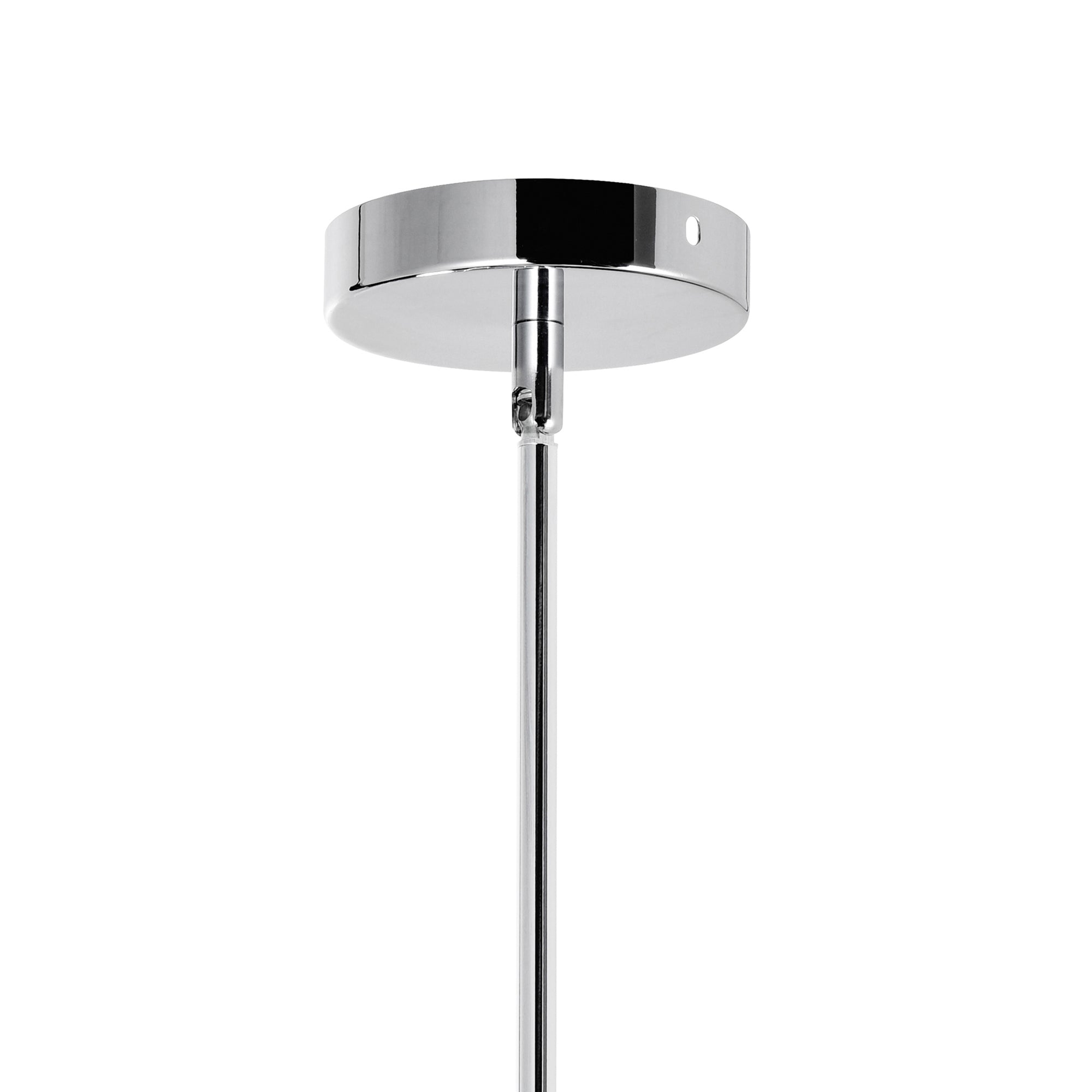 Claire 2 Light Drum Shade Mini Pendant With Chrome Finish - CWI Lighting