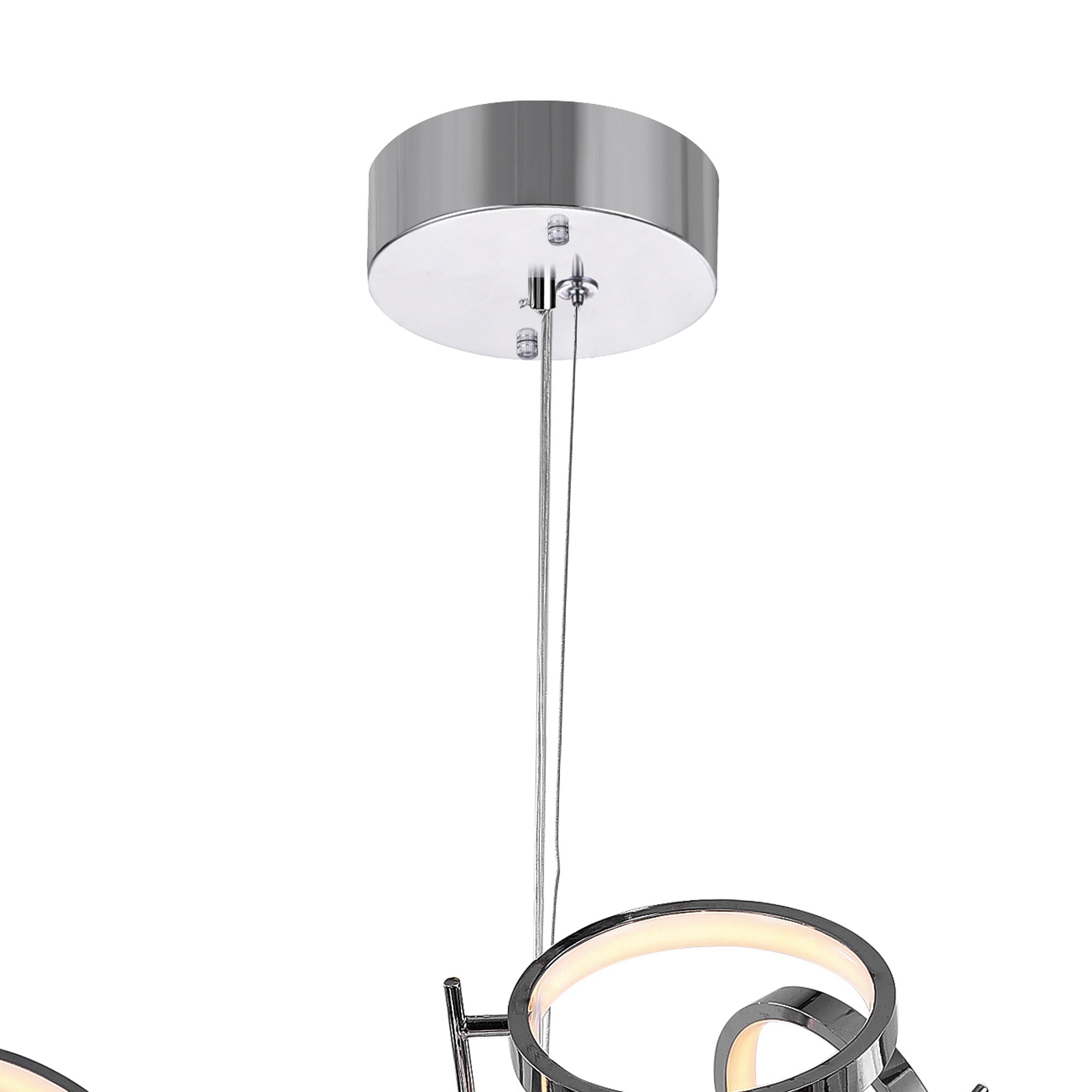 Colette LED Chandelier With Chrome Finish - CWI Lighting