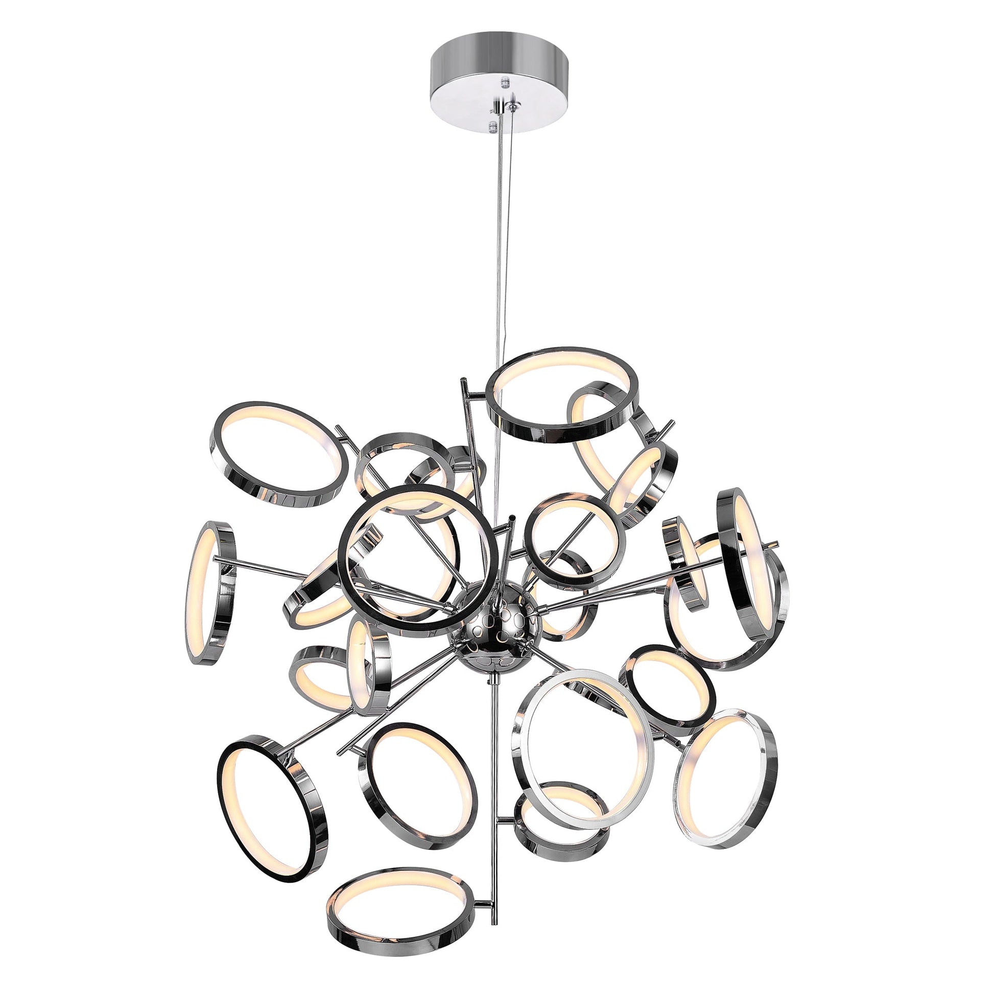 Colette LED Chandelier With Chrome Finish - CWI Lighting