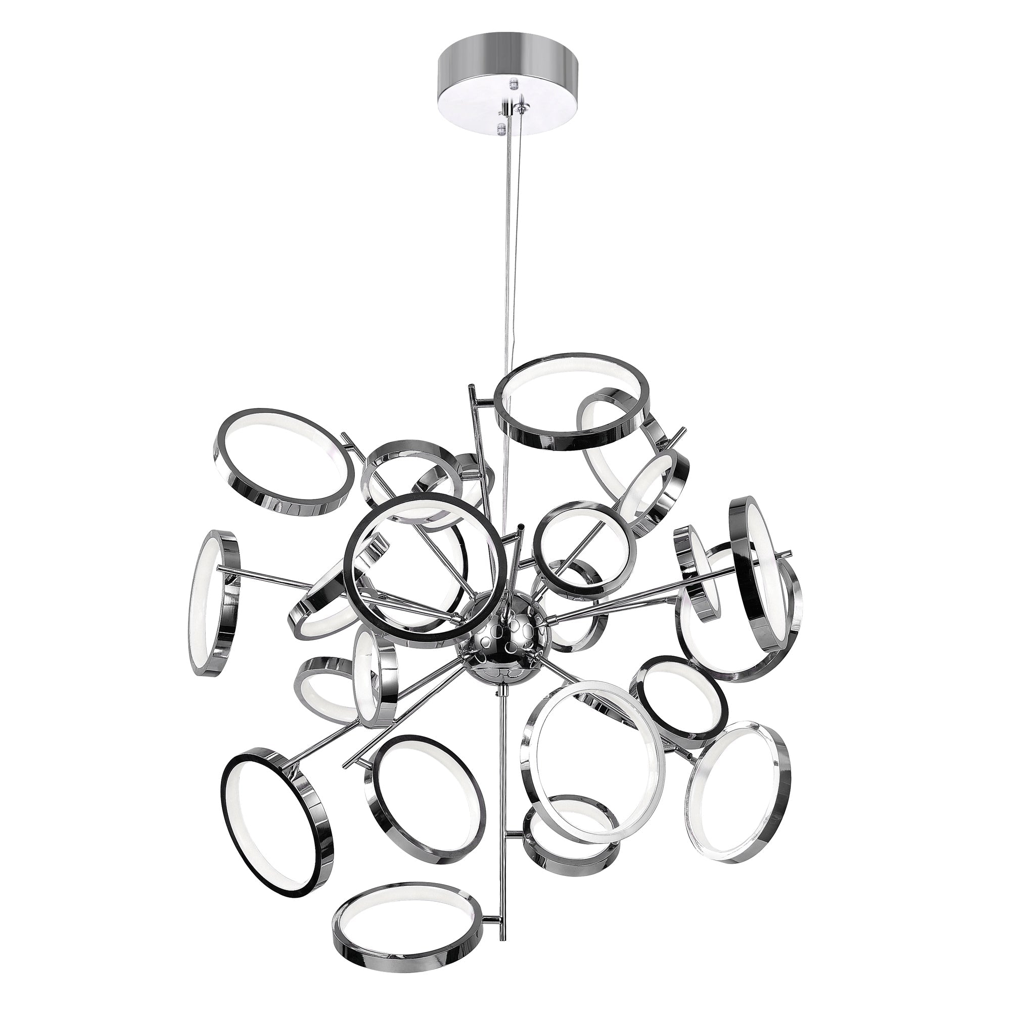 Colette LED Chandelier With Chrome Finish - CWI Lighting