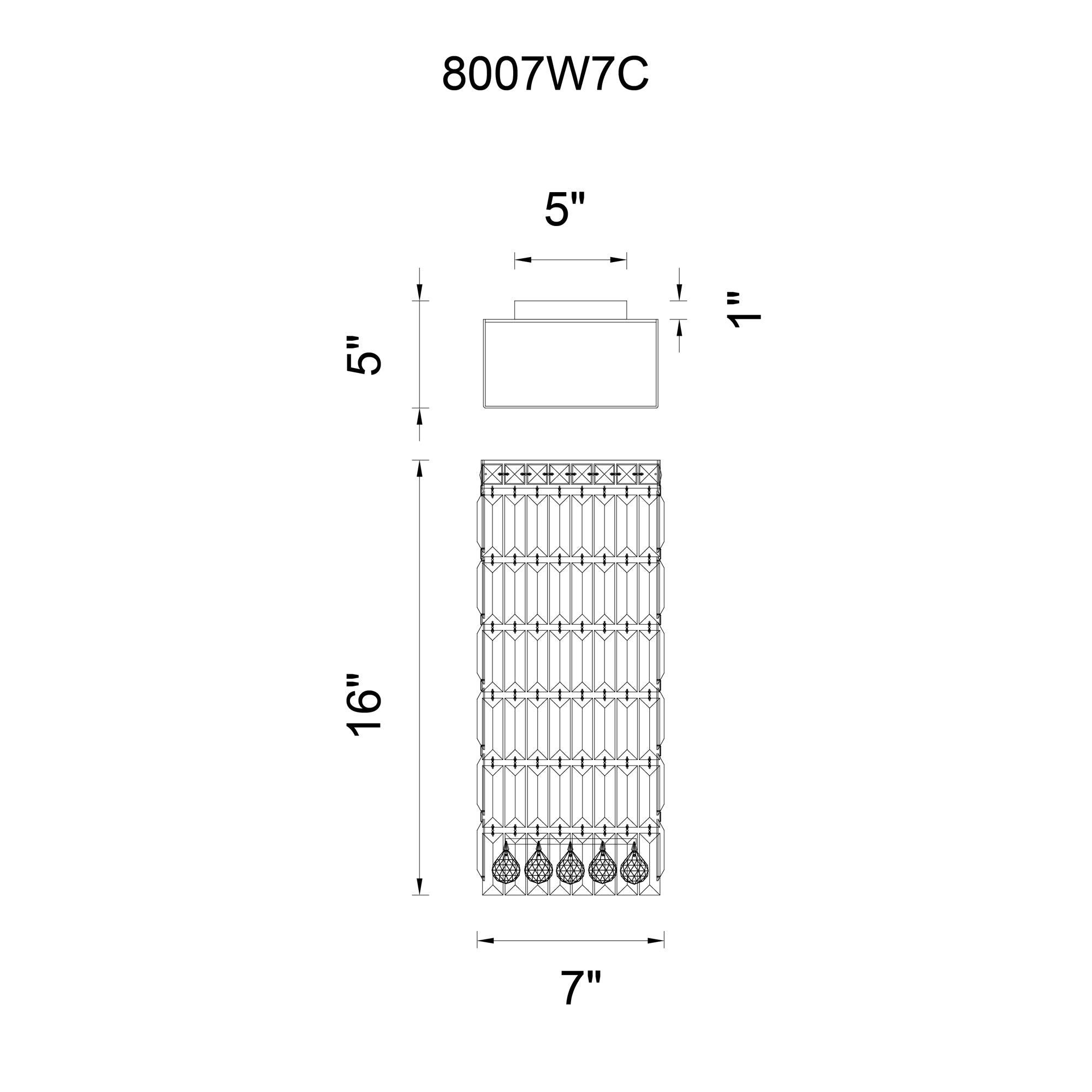 Colosseum 4 Light 7in Chrome Bathroom Sconce with Crystals - CWI Lighting