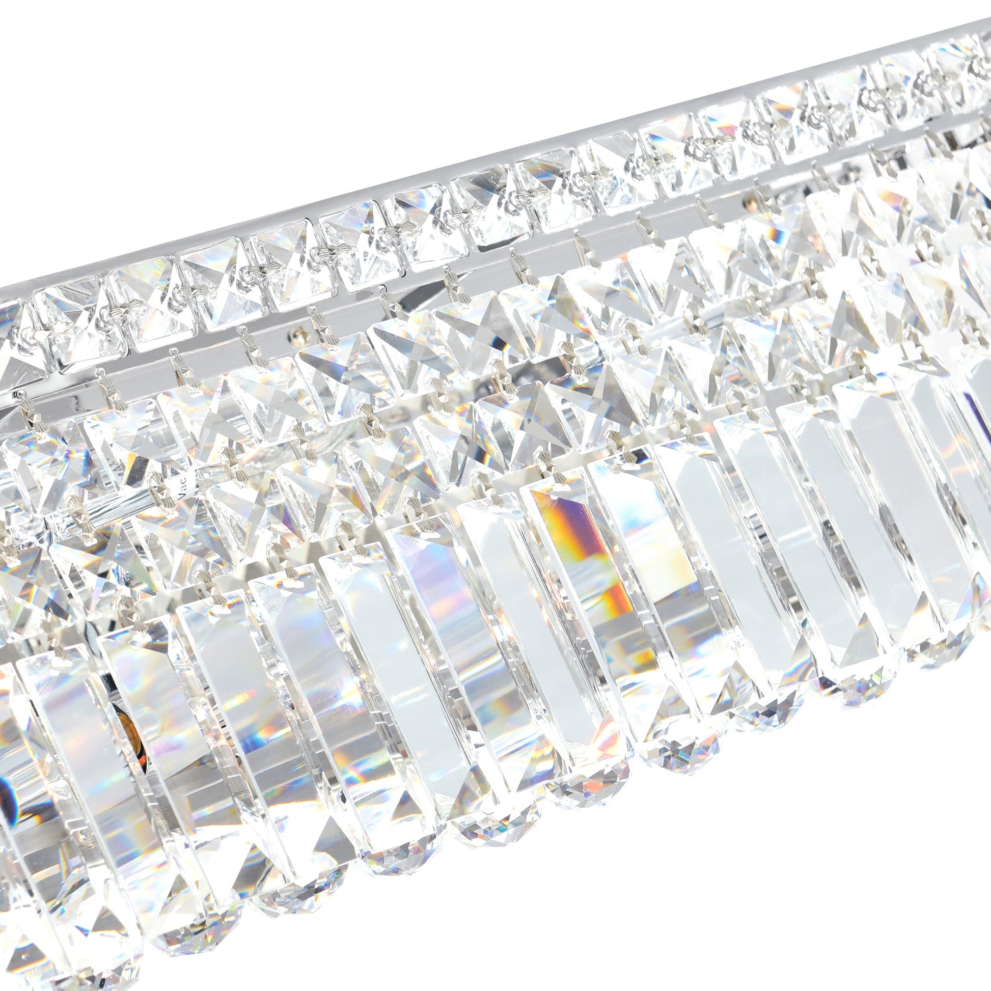 Colosseum 6 Light 26in Chrome Vanity Light with Crystals - CWI Lighting