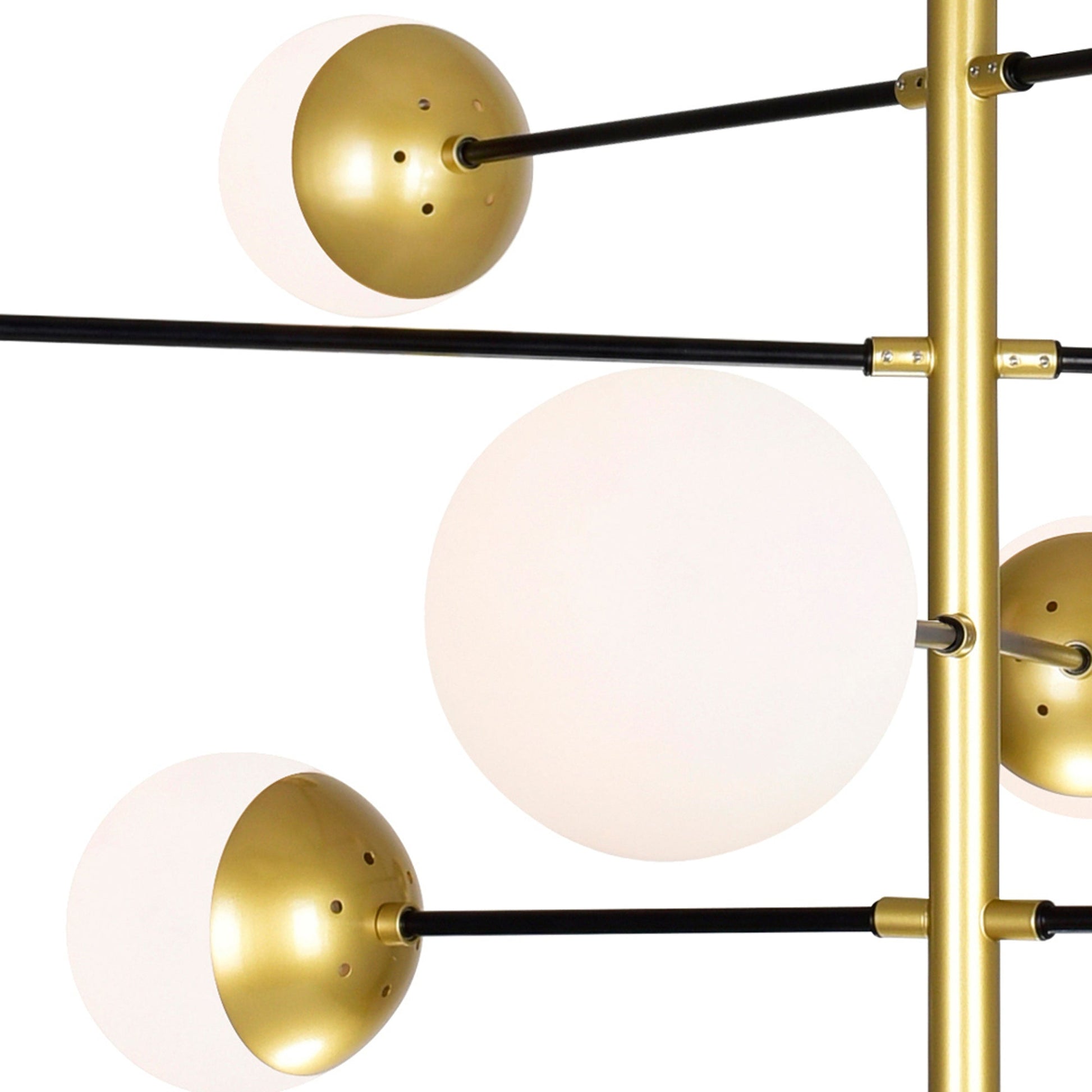 Compass 10 Light Medallion Gold Chandelier - CWI Lighting