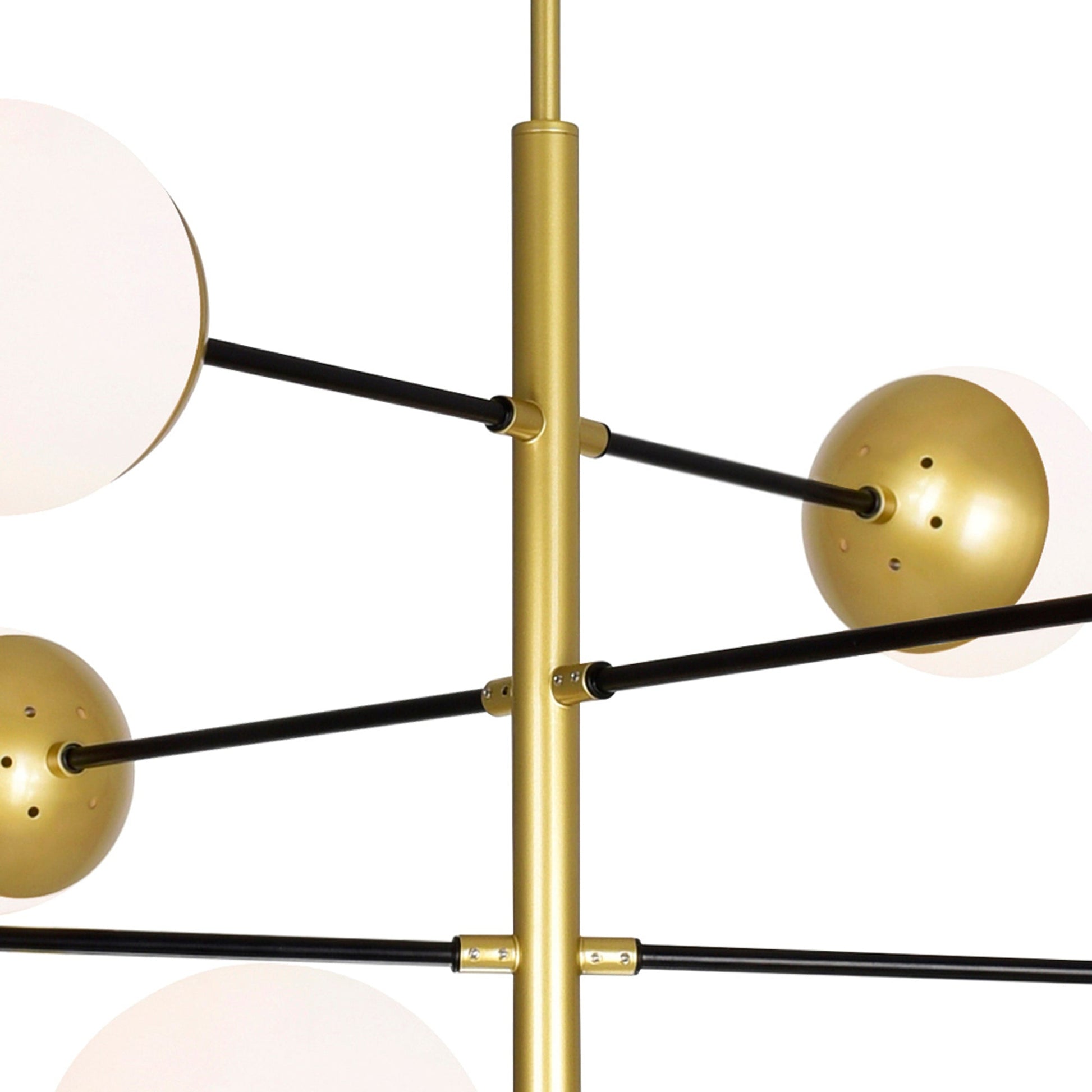 Compass 10 Light Medallion Gold Chandelier - CWI Lighting