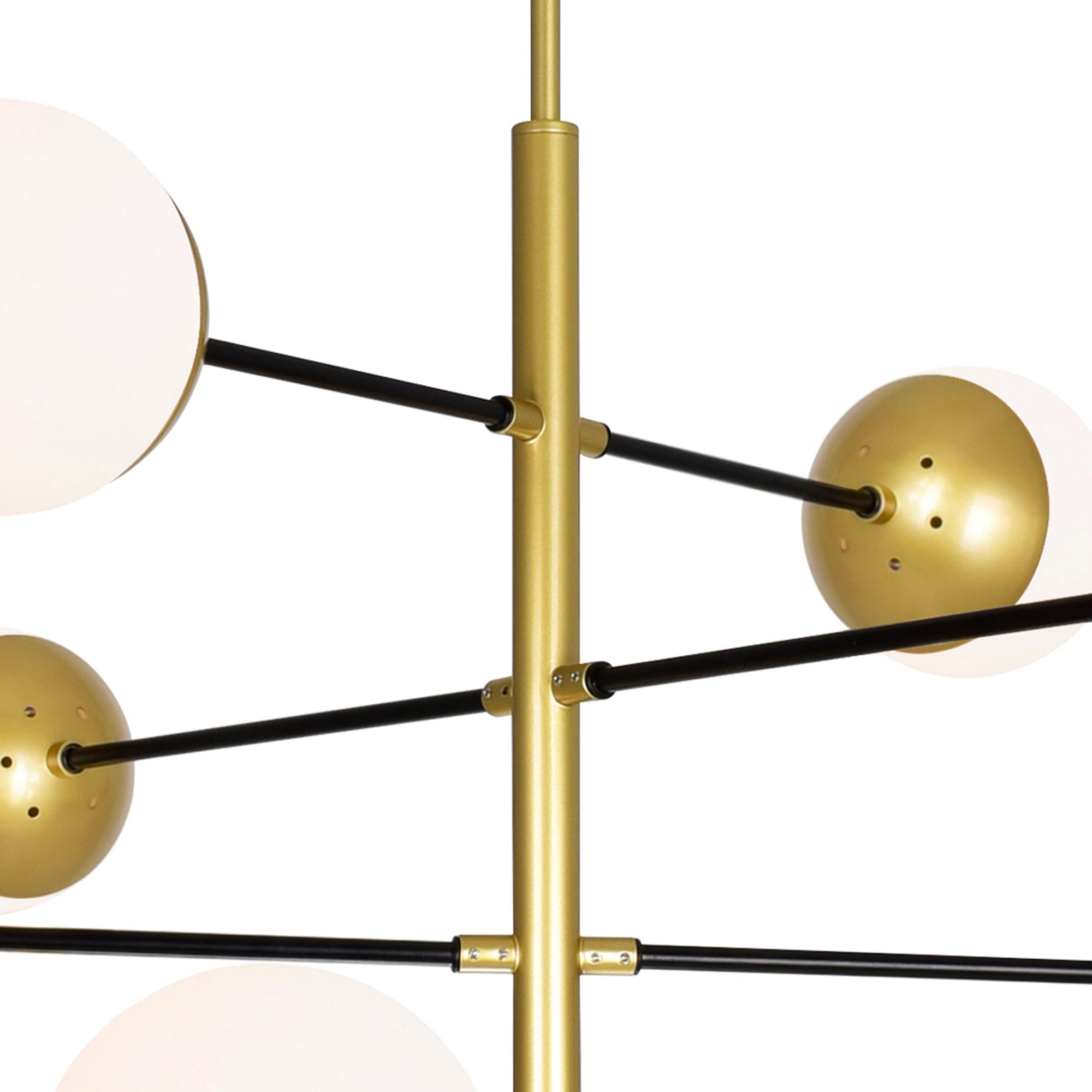 Compass 10 Light Medallion Gold Chandelier - CWI Lighting