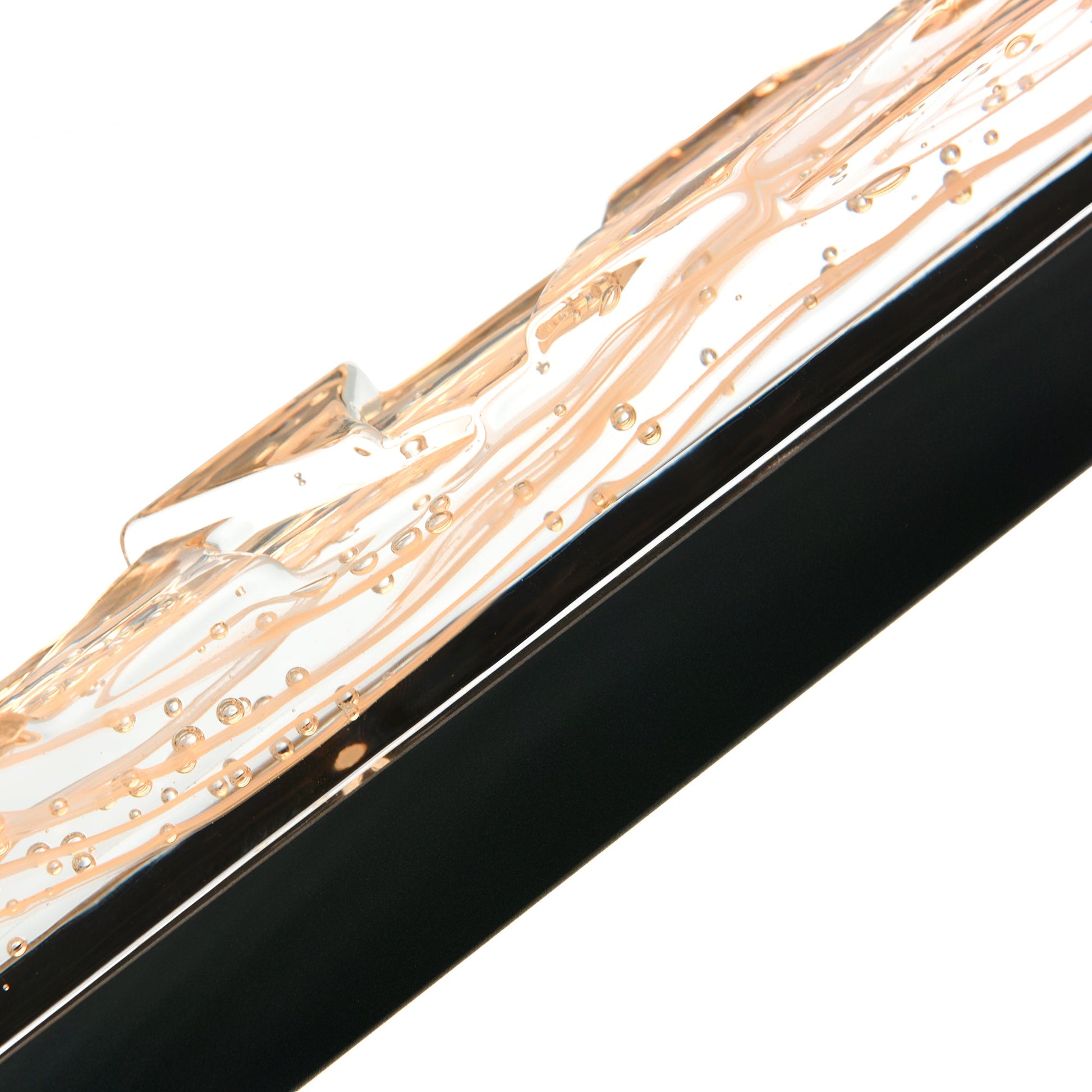 Contour Integrated LED 19in Sand Black Indoor - Outdoor Wall Light with Handcrafted Glass - CWI Lighting