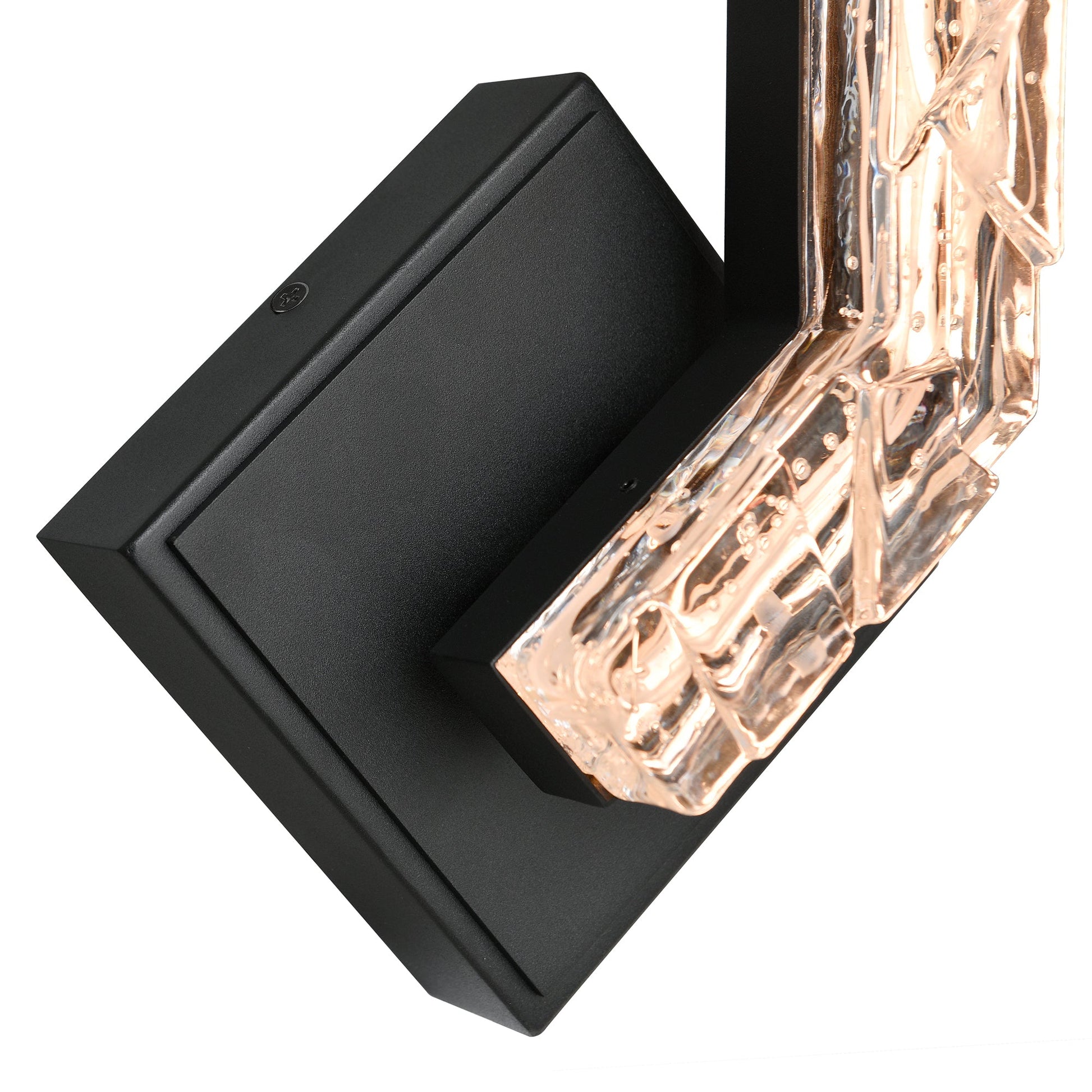 Contour Integrated LED 19in Sand Black Indoor - Outdoor Wall Light with Handcrafted Glass - CWI Lighting