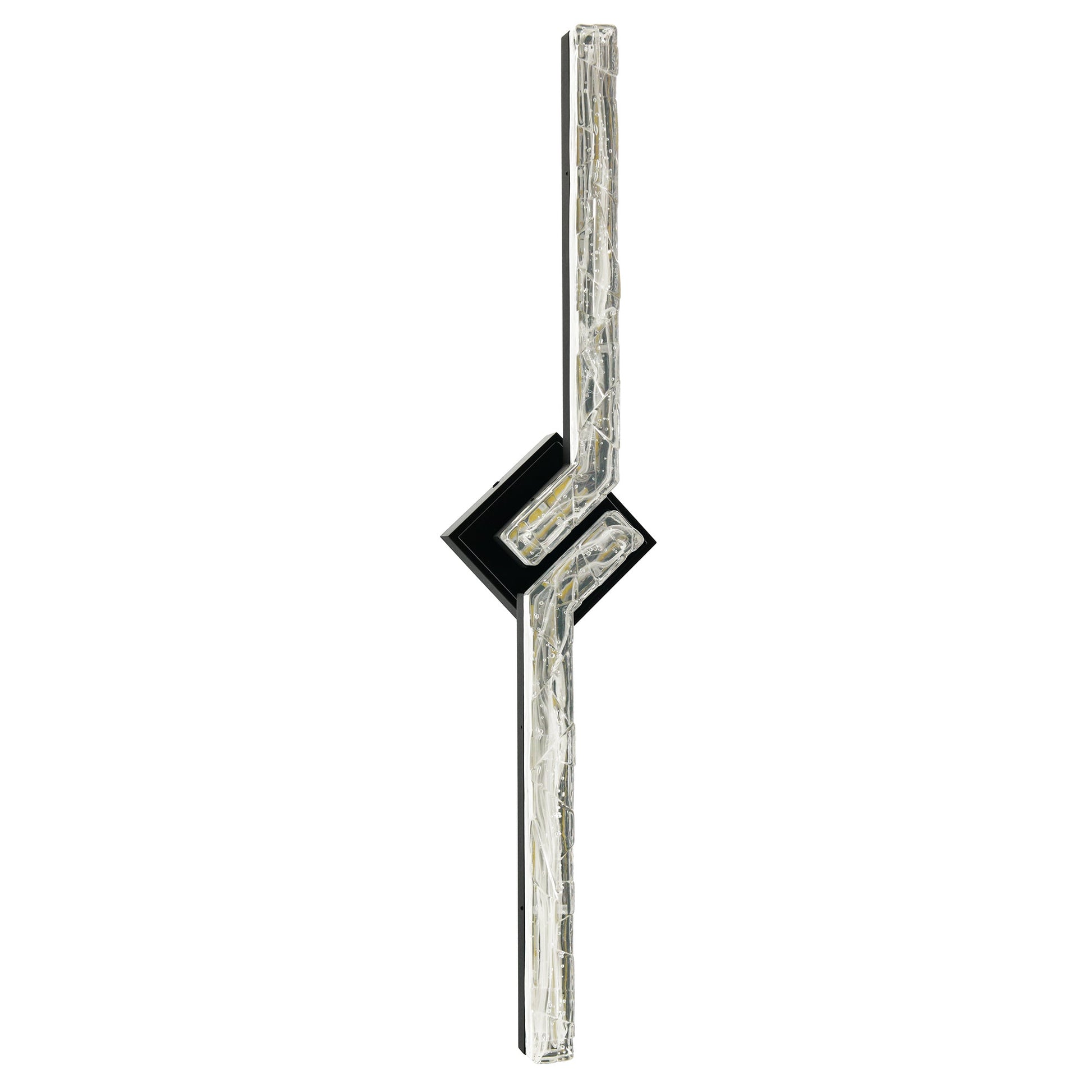 Contour Integrated LED 33in Sand Black Indoor - Outdoor Wall Light with Handcrafted Glass - CWI Lighting