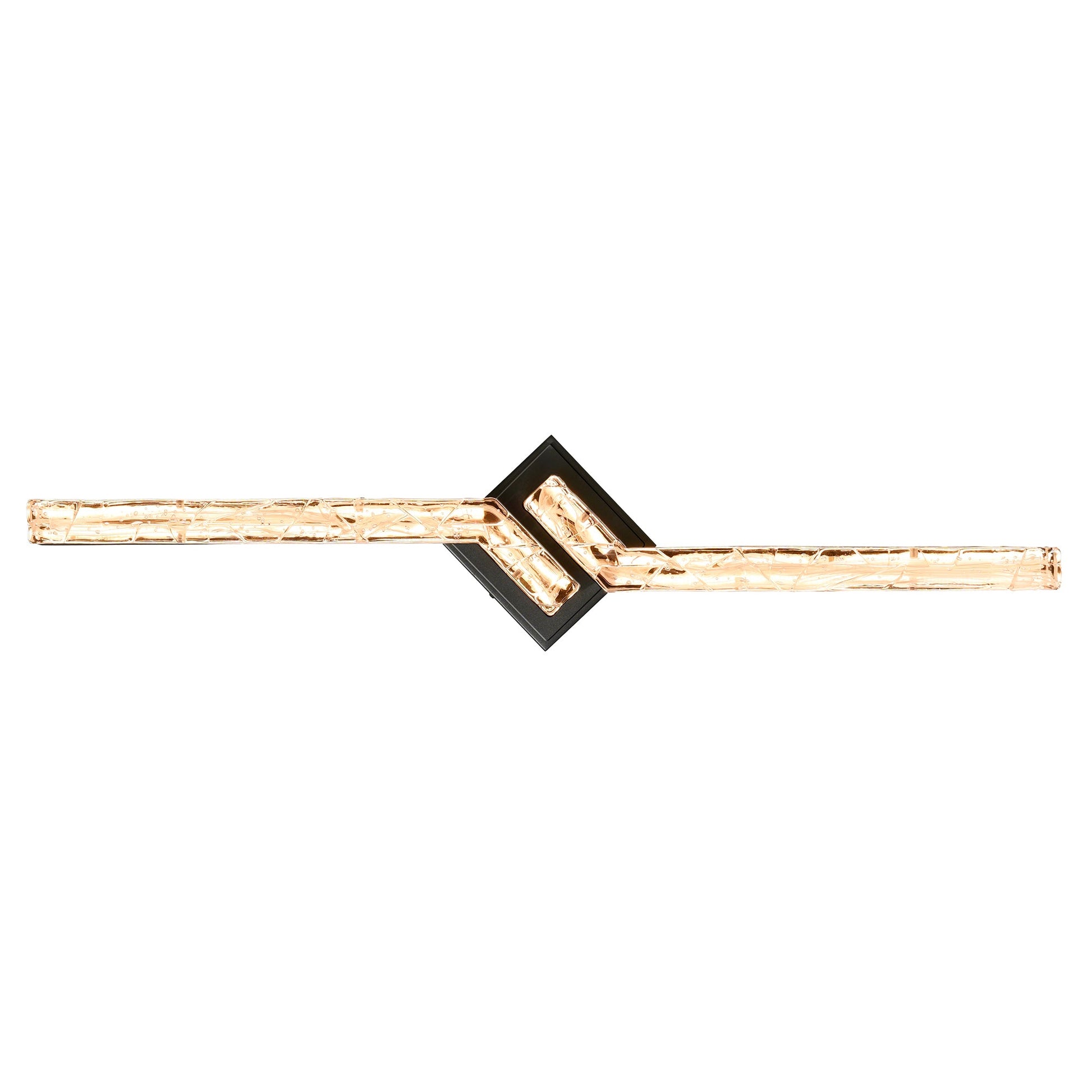 Contour Integrated LED 33in Sand Black Indoor - Outdoor Wall Light with Handcrafted Glass - CWI Lighting